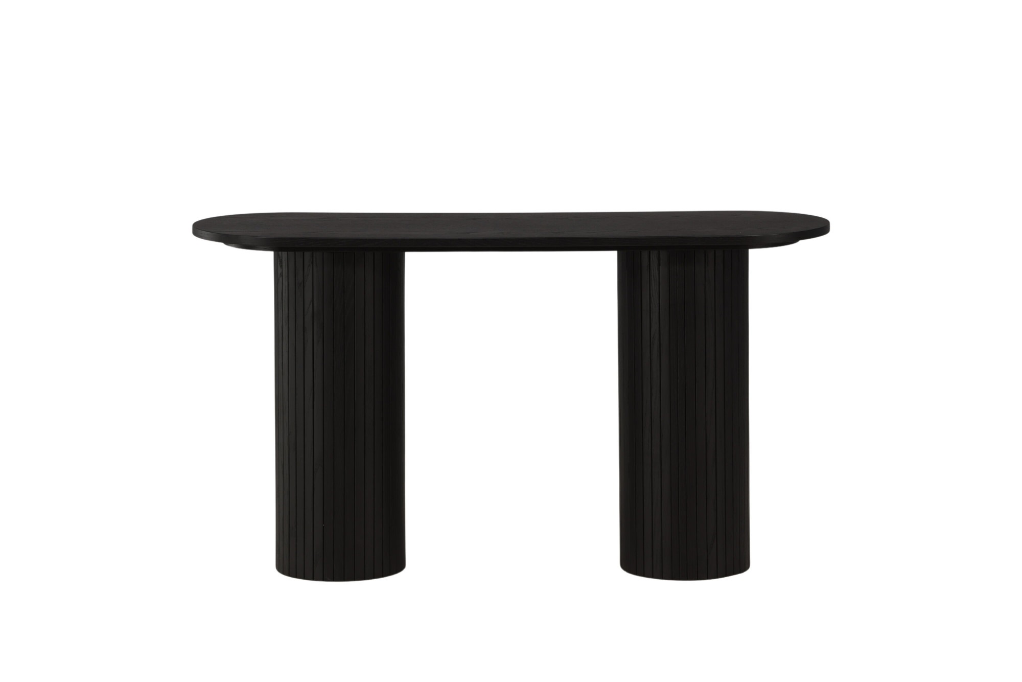 Venture Home Beistelltisch »Bianca, ovaler Konsolentisch mit Holzfurnier-Optik, 130 × 40 cm« Ablagetisch, Furnier, oval, hoch, geräumig, edel