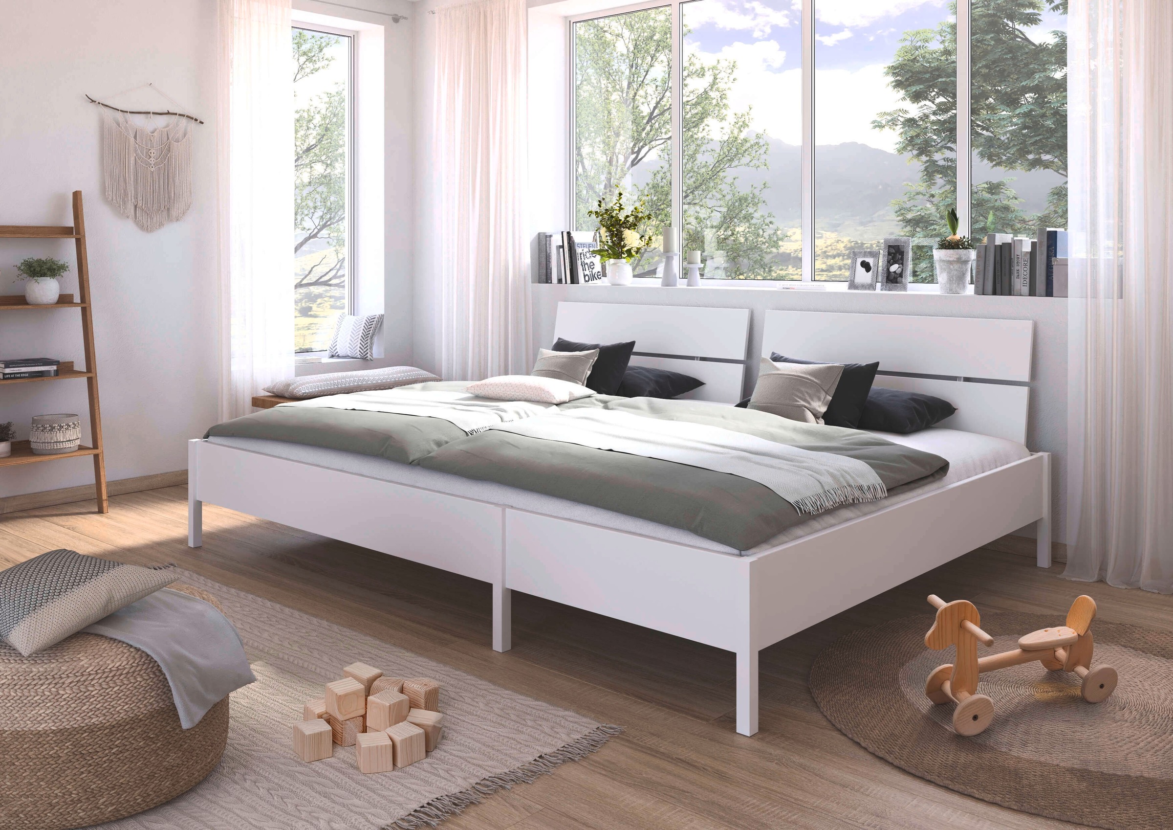rauch Bett "Familienbett XXL Familiengröße Ehebett Doppelbett umbaubar", (f günstig online kaufen