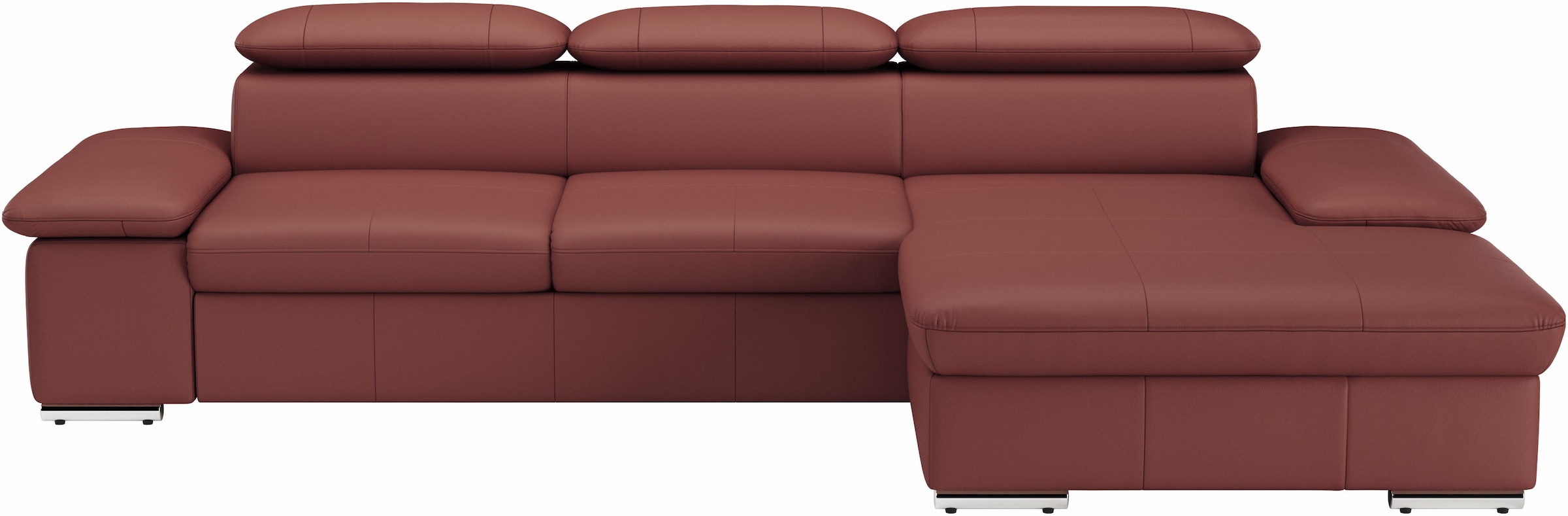 sit&more Ecksofa "Valantine L-Form, B: 286 cm" mit Arm- & Kopfteilverstellung, optional mit Schlaffunktion