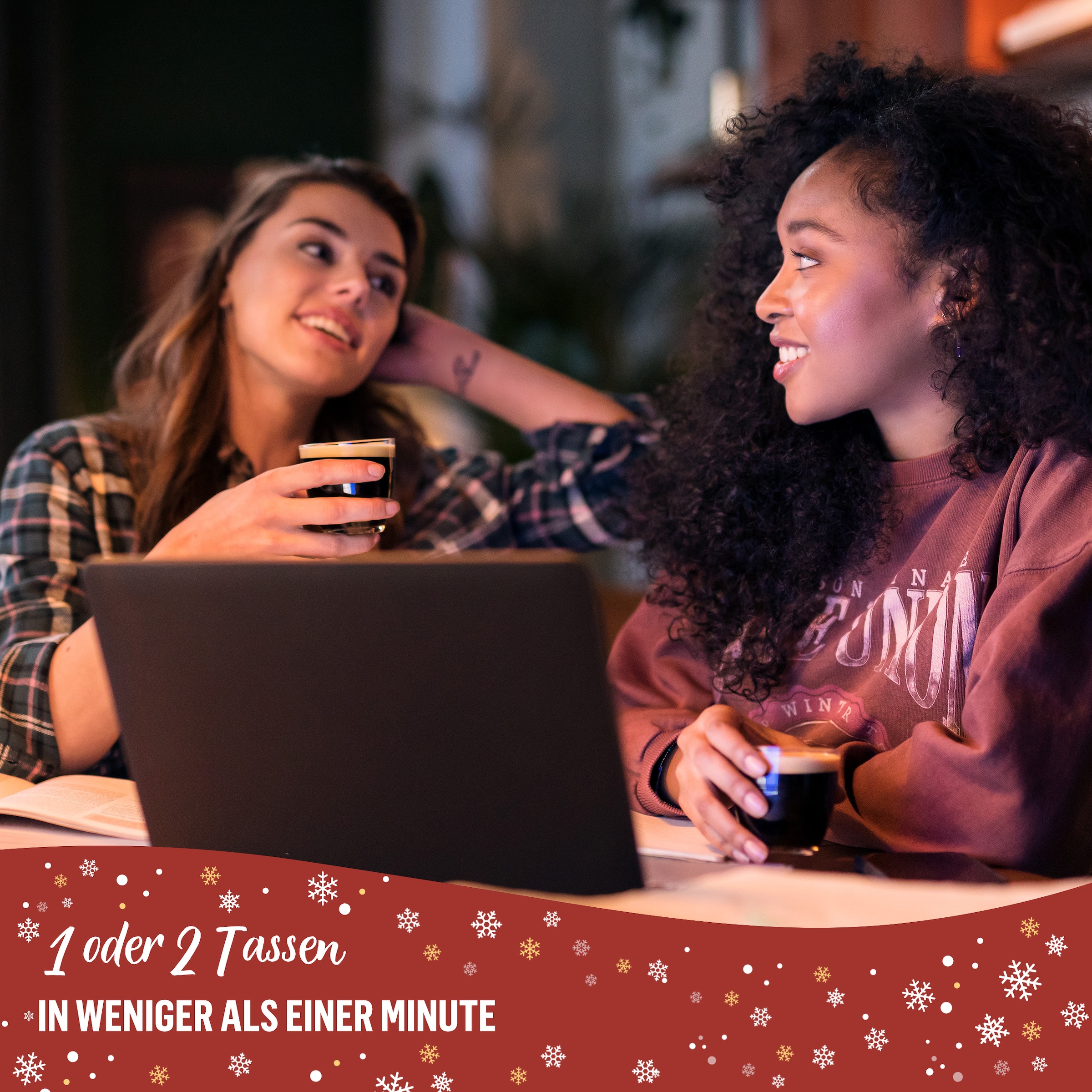 Philips Senseo Kaffeepadmaschine »Original Plus XMAS CSA210/69, mit zwei Kaffee-Einstellungen« aus 28% rec. Plastik, inkl. Gratis-Zugabe (Wert 5 € UVP)