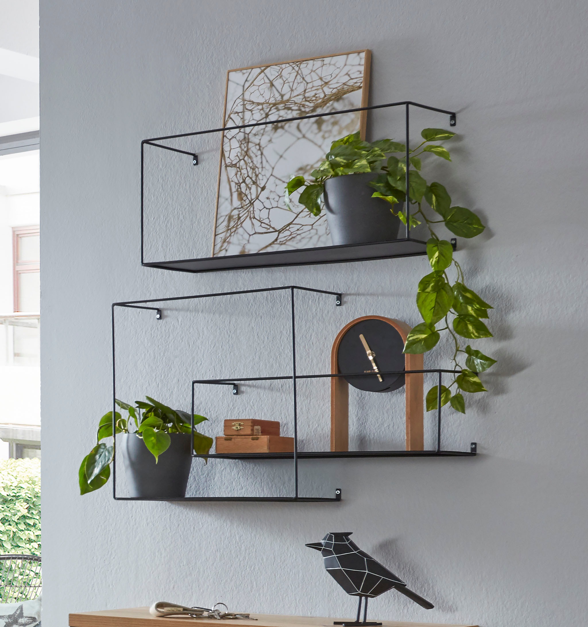 HAKU Wandregal »Hängeregal, Wandboard« Set, 
