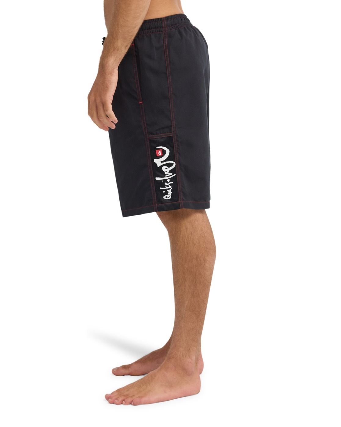 Boardshorts QUIKSILVER "YG Last Stance Volley 21", Herren, Gr. M, schwarz, Obermaterial: 100% Microfaser;, Hosen 3