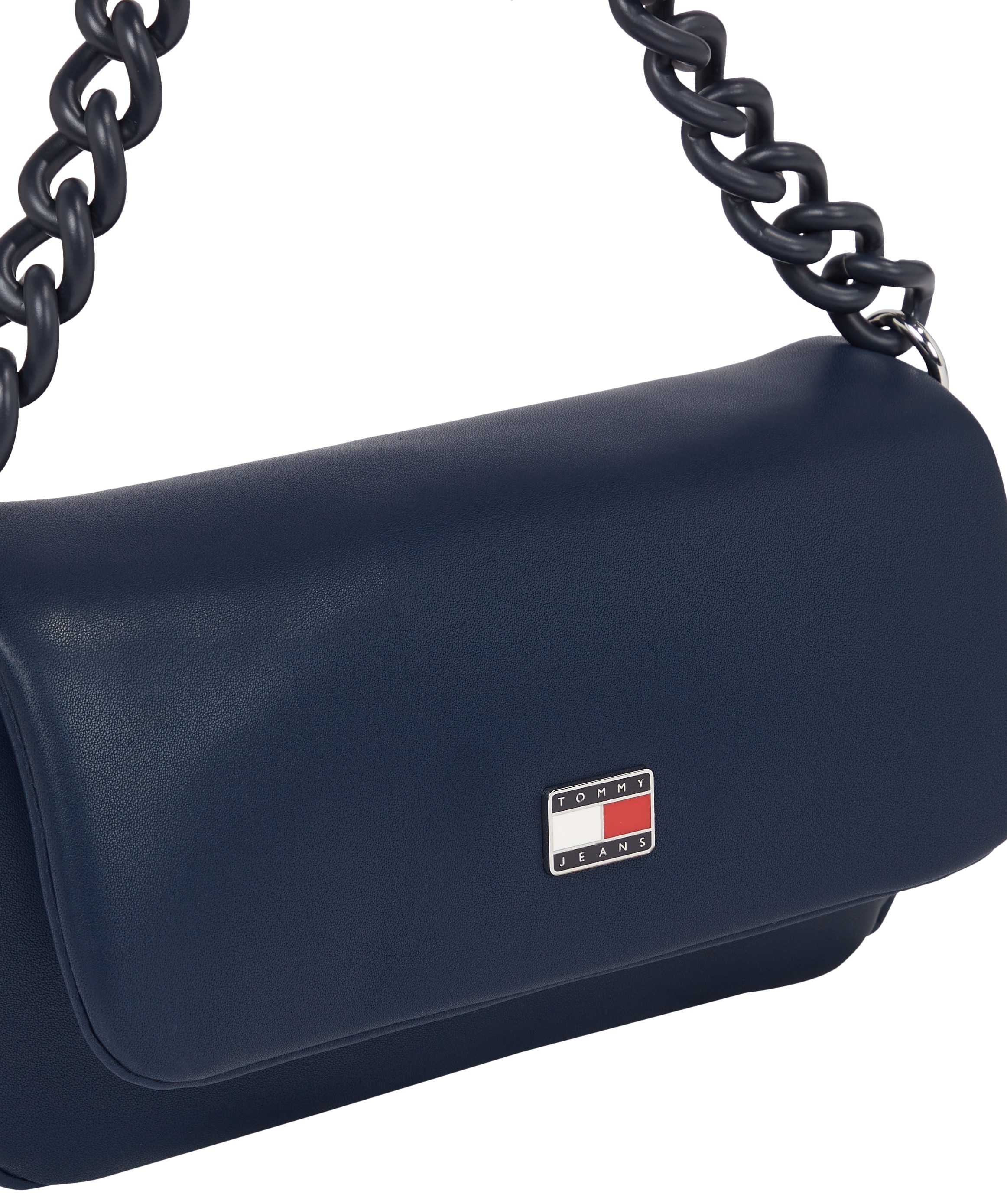 Tommy Jeans Schultertasche »TJW CITY-WIDE FLAP CROSSOVER«, Kettentragegriff