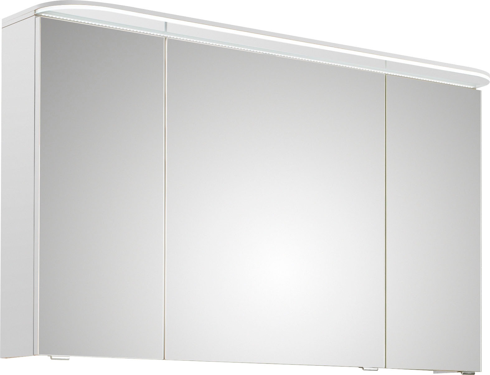 Saphir Badmöbel-Set »Balto Sprint 4-teilig, Mineralmarmor-Waschtisch mit LED-Spiegelschrank«, (5 St.), Unterschrank, Midischrank, inkl. Türdämpfer, 5 Türen, 5 Schubladen