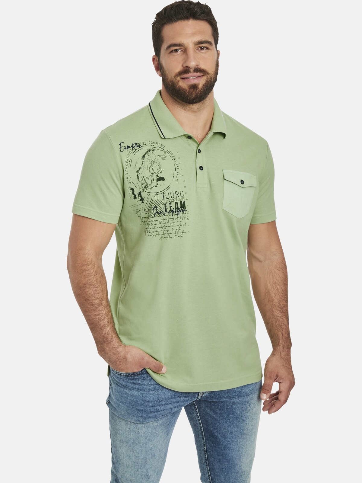 Jan Vanderstorm Poloshirt "Poloshirt FJODOR" günstig online kaufen
