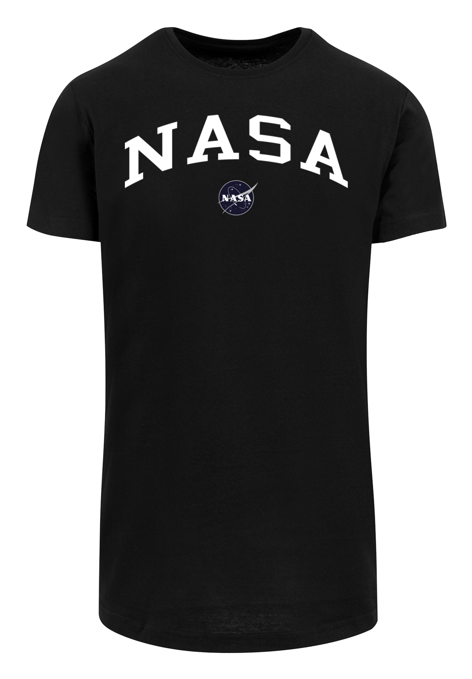 F4NT4STIC T-Shirt »Long Cut T-Shirt 'NASA Collegiate Logo'«, Herren,Premium Merch,Lang,Longshirt,Bedruckt