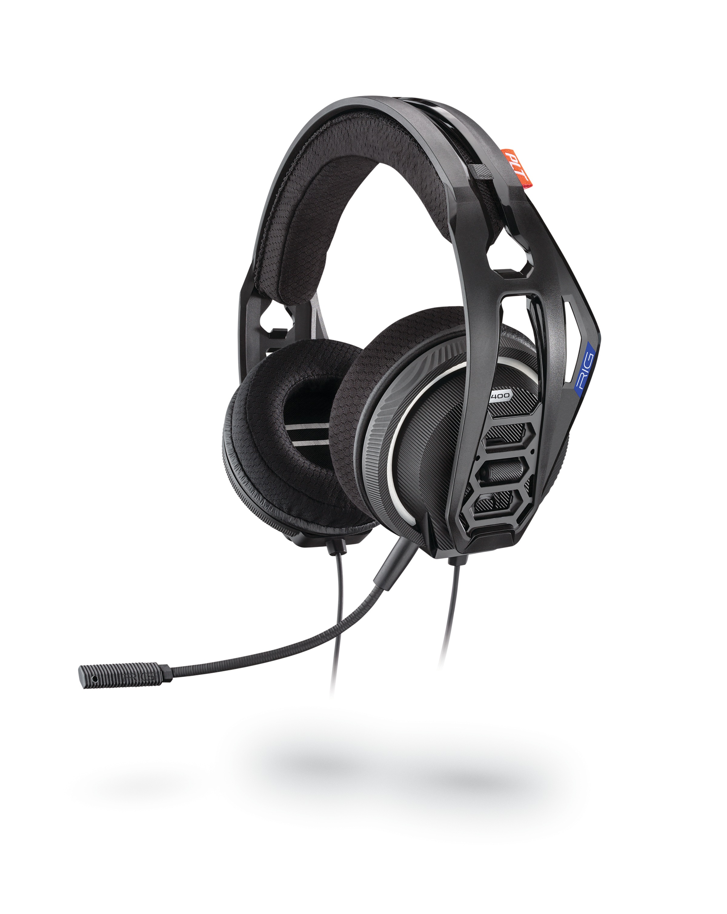 nacon Gaming-Headset »Nacon RIG 400HS Gaming-Headset, schwarz, 3,5 mm Klinke, kabelgebunden«, Geräuschisolierung-Mikrofon abnehmbar, Stereo, Over Ear, Xbox, PC, PS4-Lizenz
