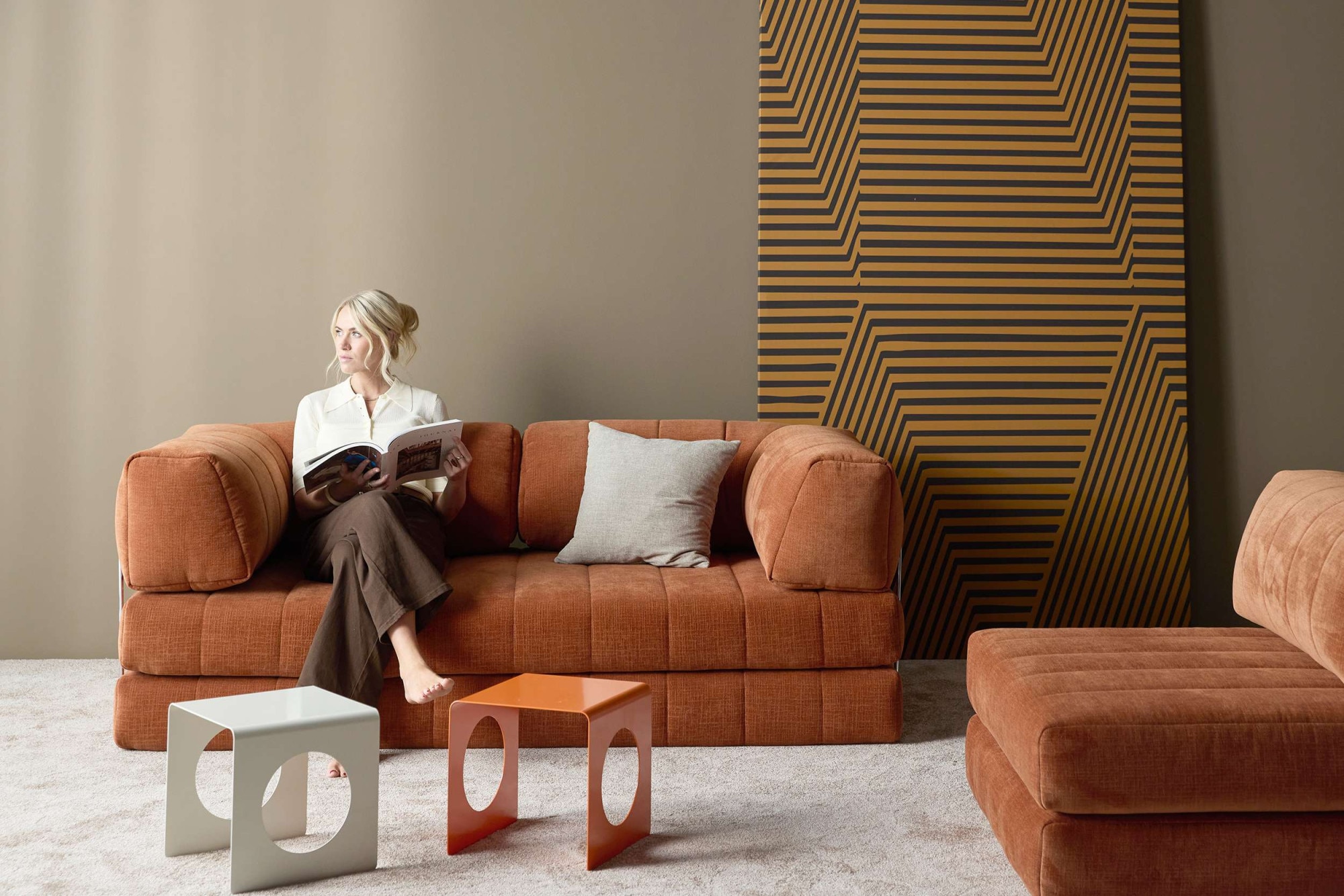 INNOVATION LIVING ™ Schlafsofa "Cozypad C02 - Modulsofa mit Daybed-Funktion – umklappbar" Mehr Komfort, mehr Platz zum Entspannen und flexibel anpassbar