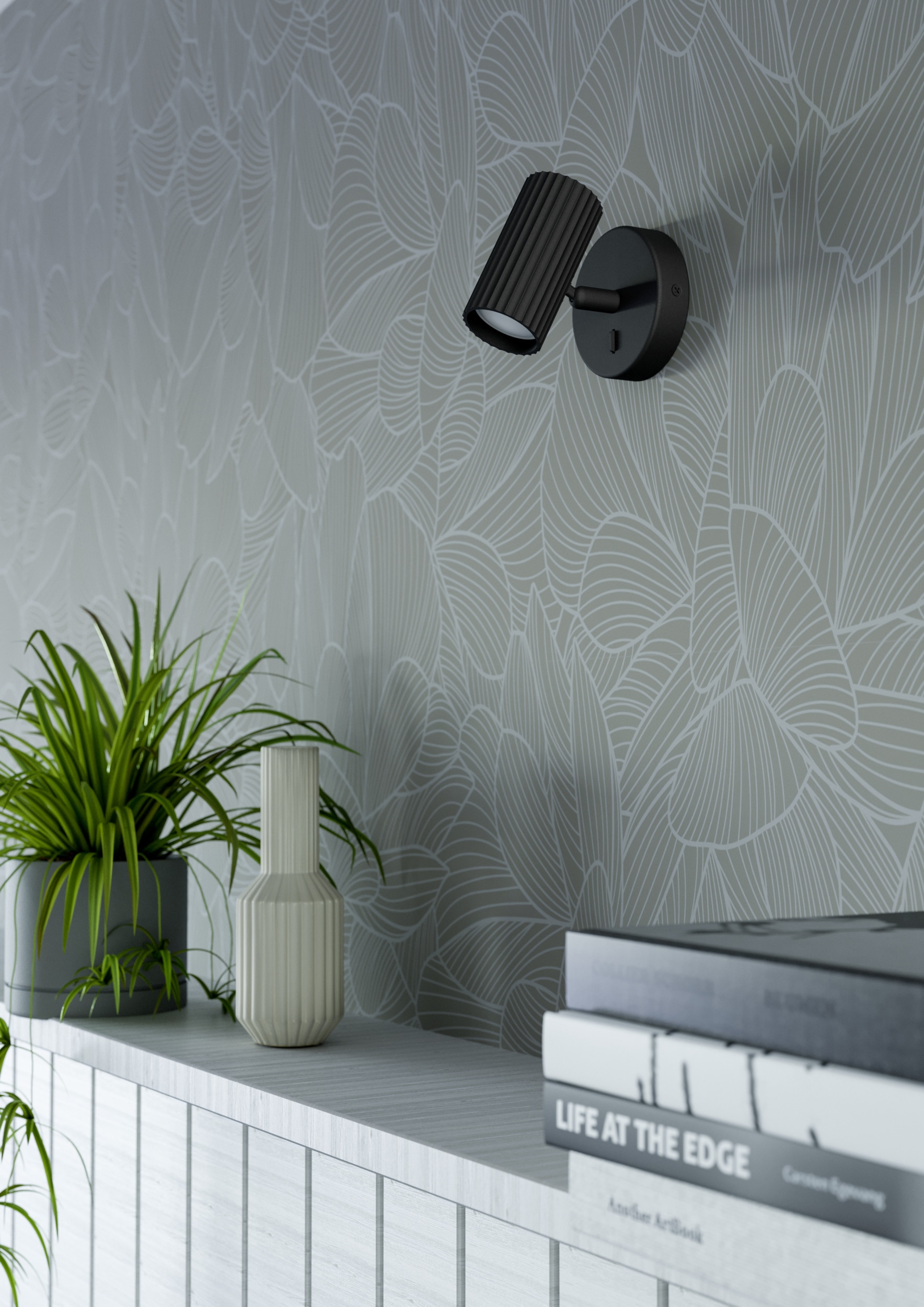 EGLO Wandleuchte »PORTILLO Wandlampe - Alu, Stahl - GU10 - 1X5W - IP20« GU10 1 Stk. Wandstrahler, Wandspot, Wohnzimmer, Flur, L10,5 x H11 x AL12,5 cm