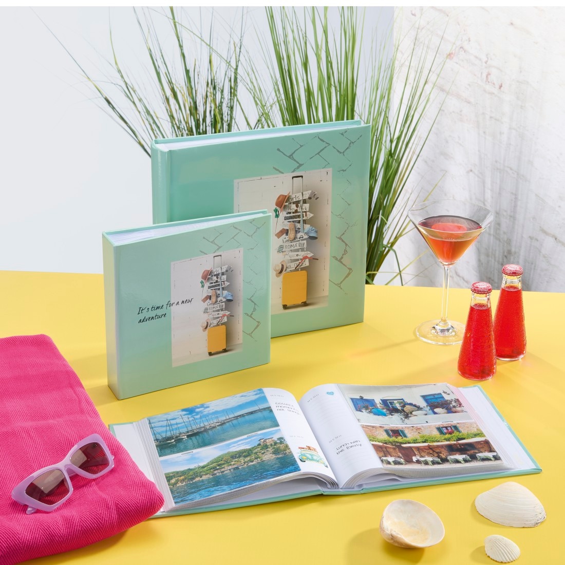 Hama Einsteck-Fotoalbum »Memo Fotoalbum 10x15 cm 200 Fotos Kunstdruck« Beschriftungsfeld, Speicherkarten Tasche