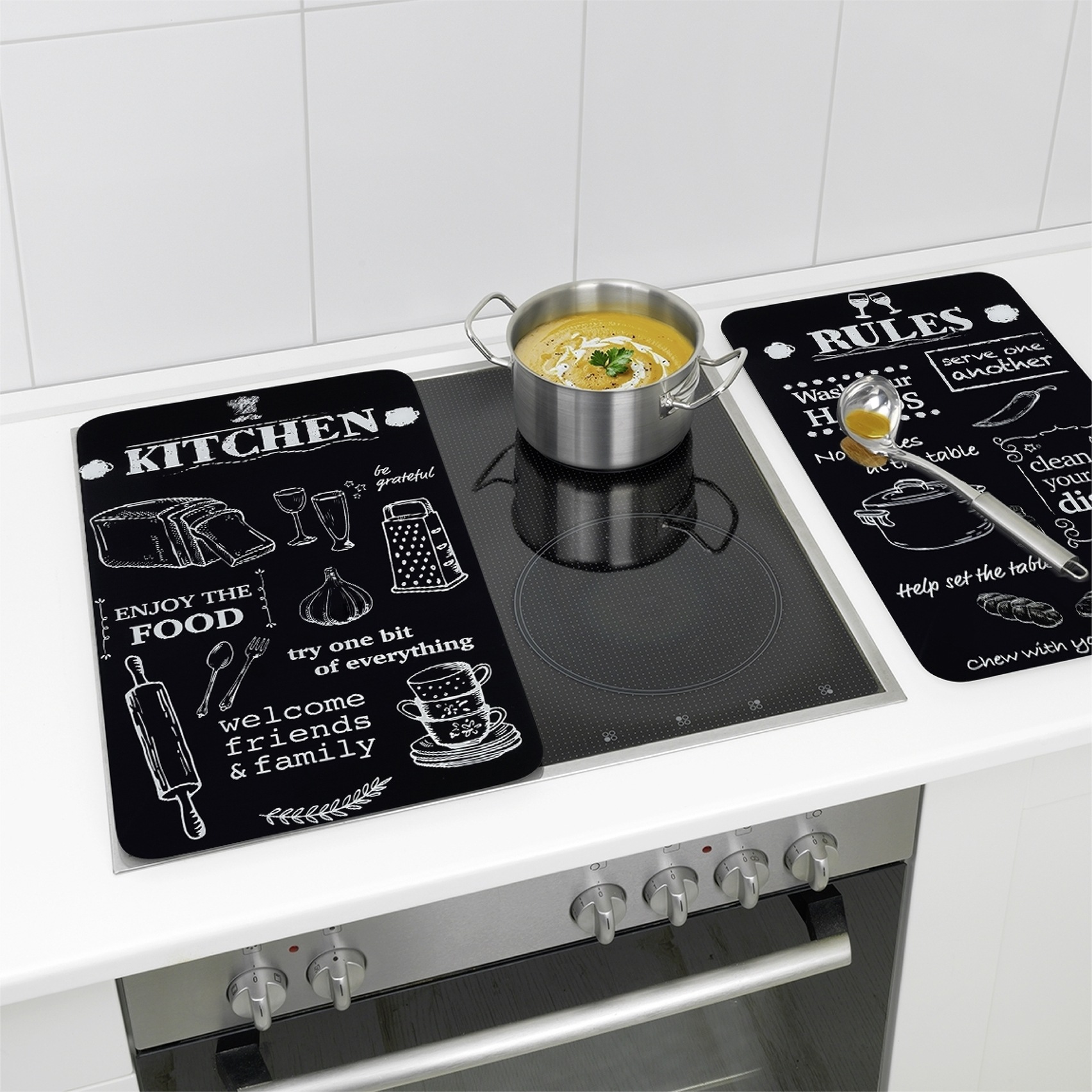 Maximex Herd-Abdeckplatte "Universal Modell KITCHEN RULES", (Set, 2 tlg.), günstig online kaufen