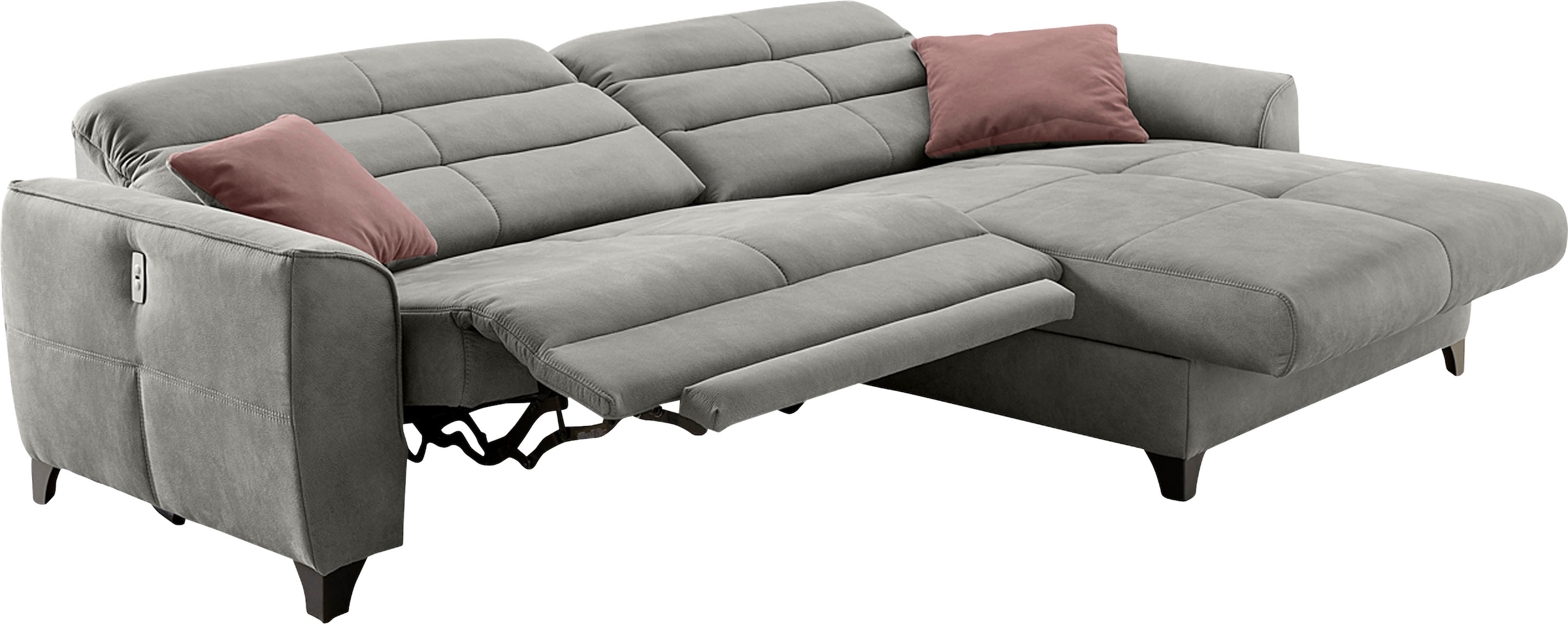 Jockenhöfer Gruppe Ecksofa »Double One L-Form«, mit 2x 120cm breiten, elektromotorischen Relaxfunktionen