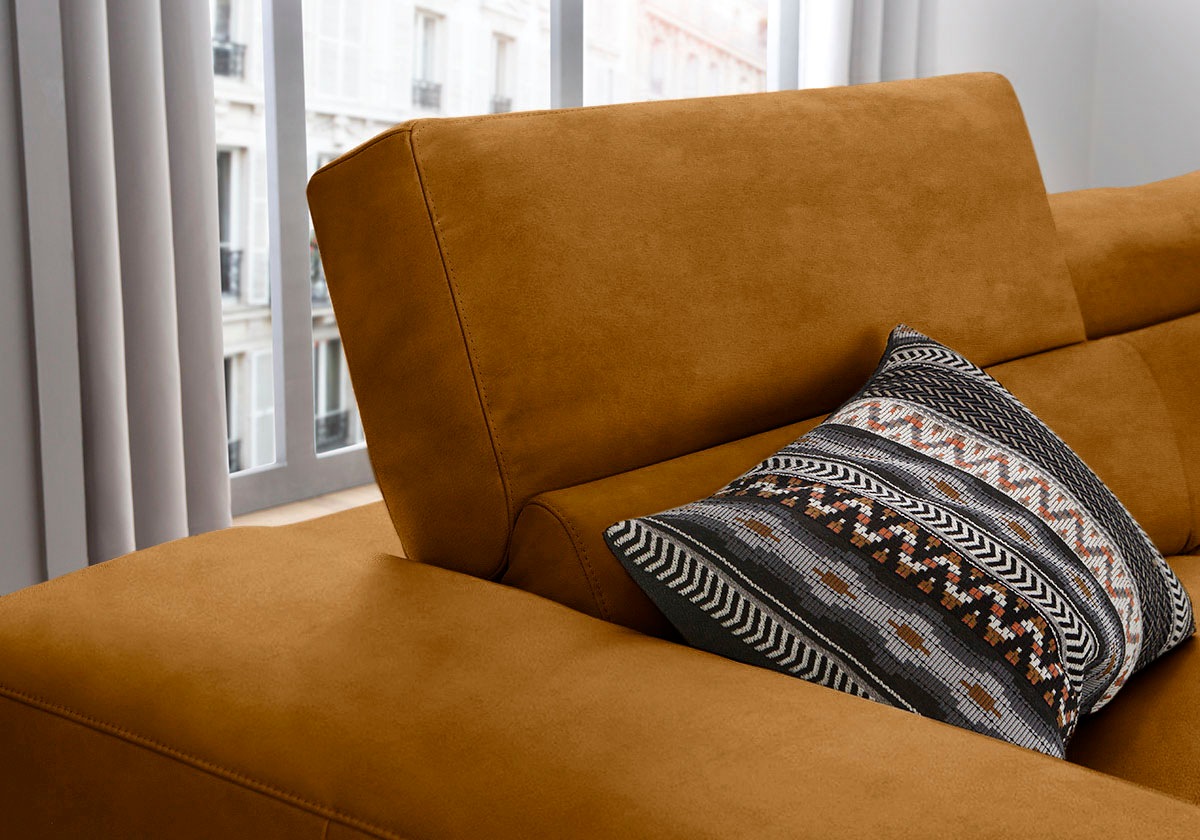 Thumbnail - W.SCHILLIG Ecksofa "piedroo, Designsofa mit tollem Sitzkomfort, bequem und elegant, L-Form", Kopfteilverstellung, wahlwe...