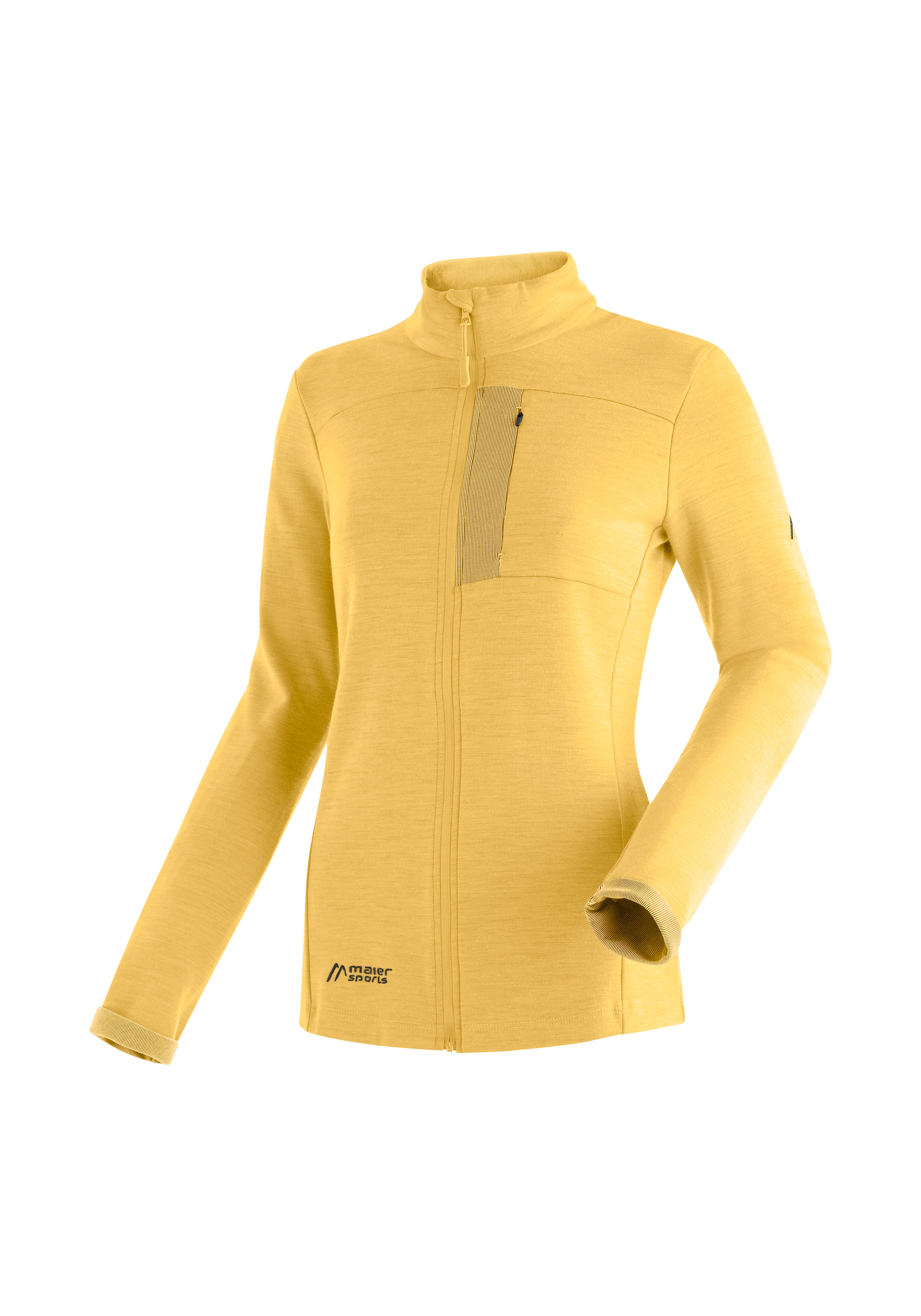 Maier Sports Funktionsshirt "Skutvik W", Midlayer-Jacke für Damen, ideal für Outdoor-Aktivitäten