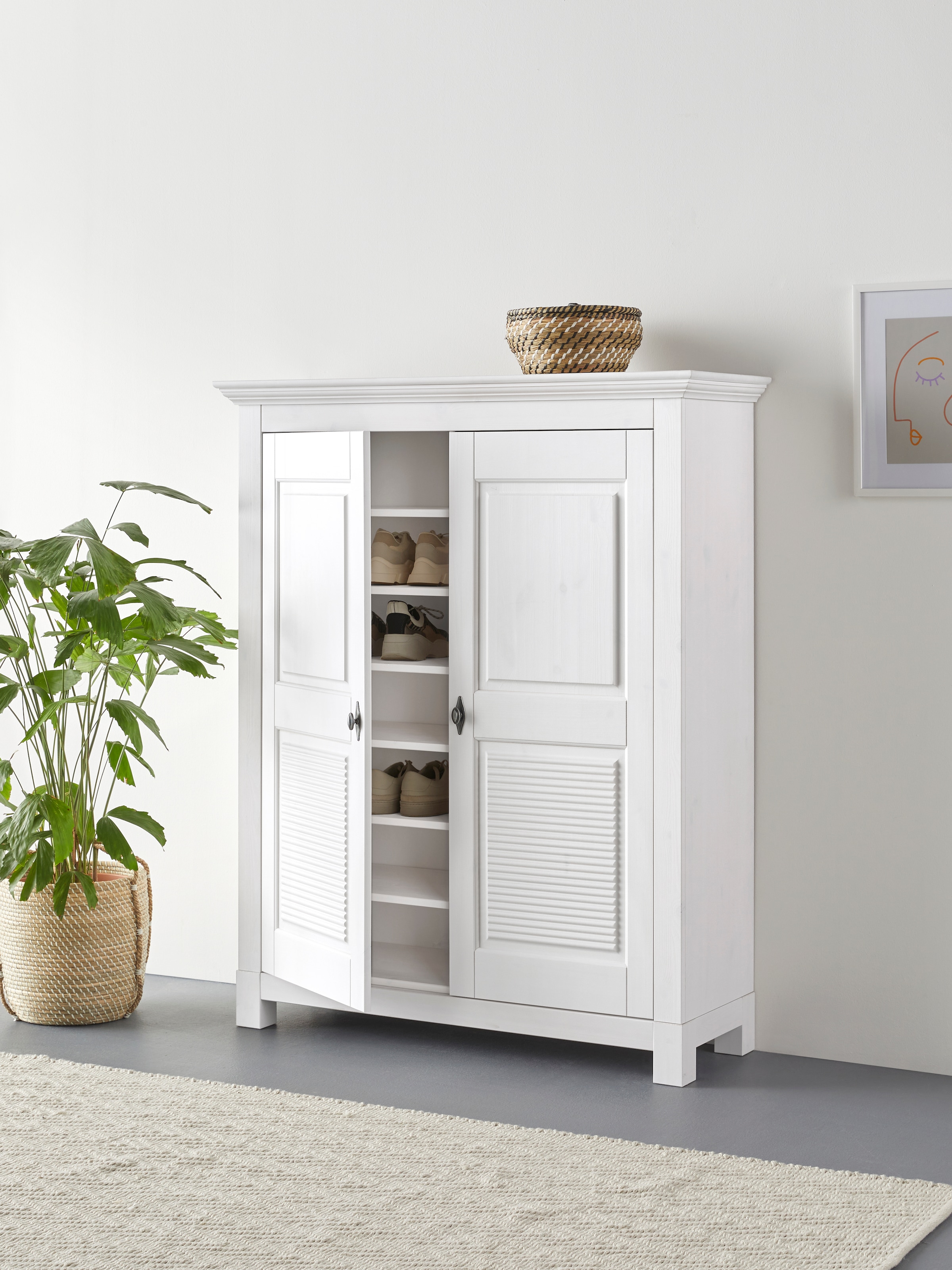 OTTO home Schuhkommode "Rauna" aus massiver Kiefer, viel Stauraum günstig online kaufen