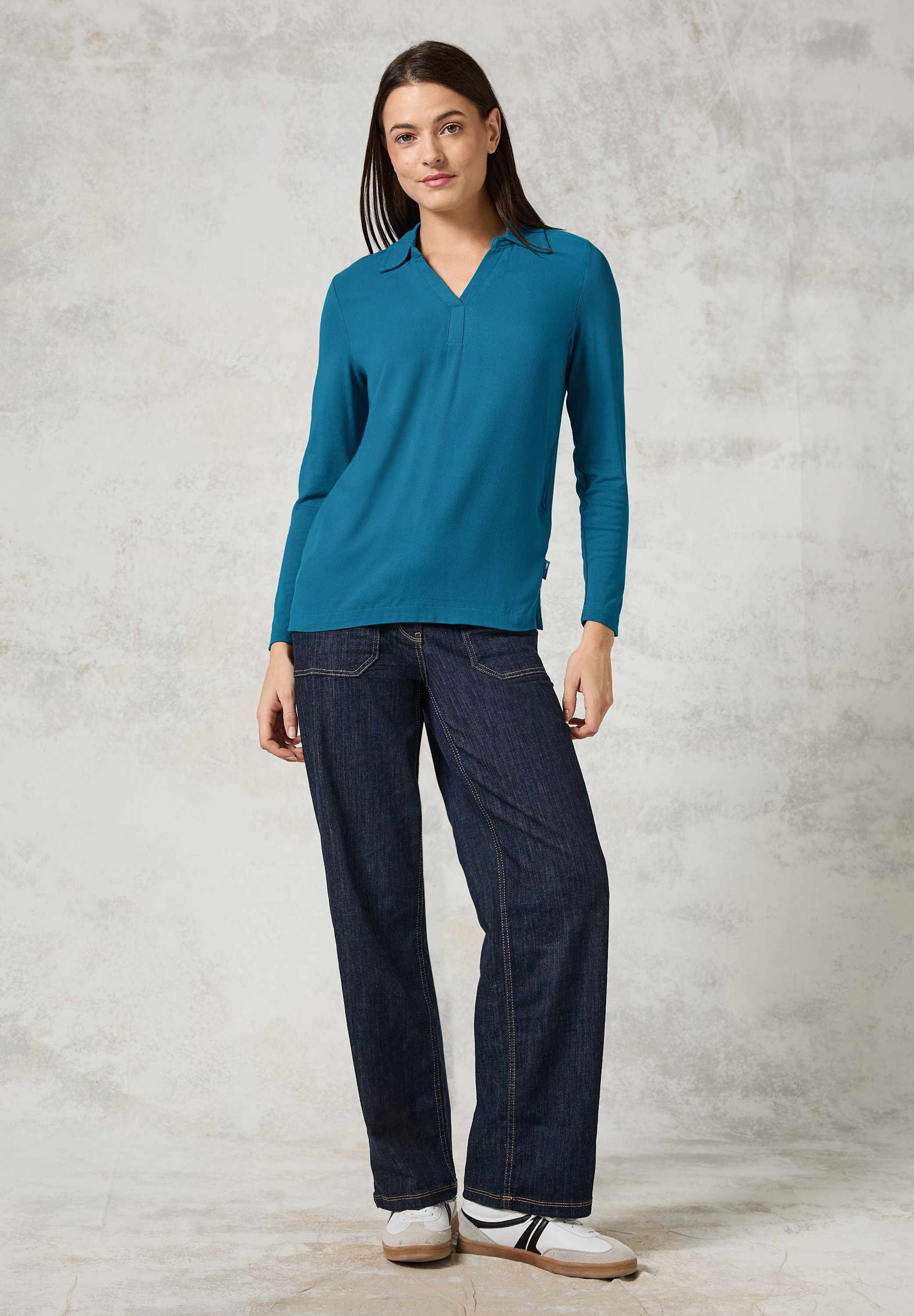 Cecil Langarmshirt, mit Kragen