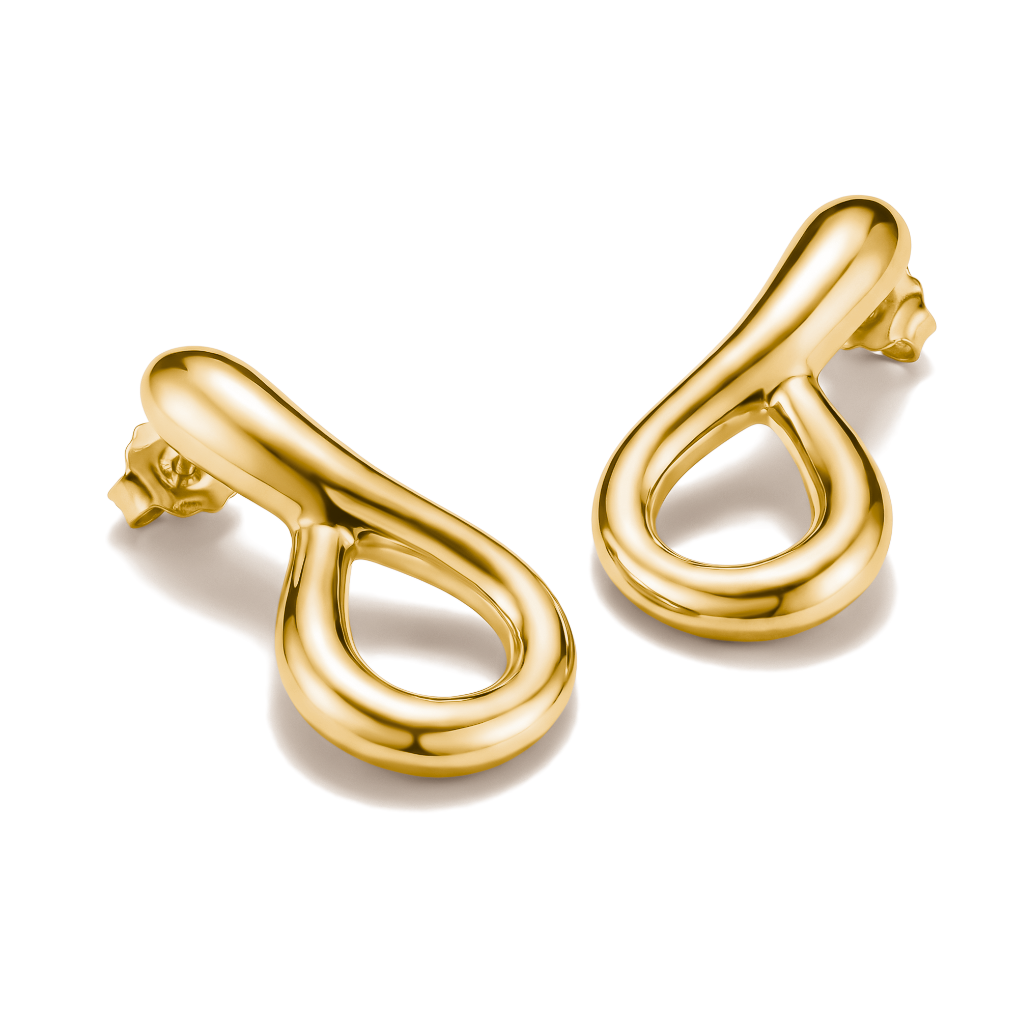THOMAS SABO Paar Creolen »Verdrehte Creolen gelbgoldfarben«