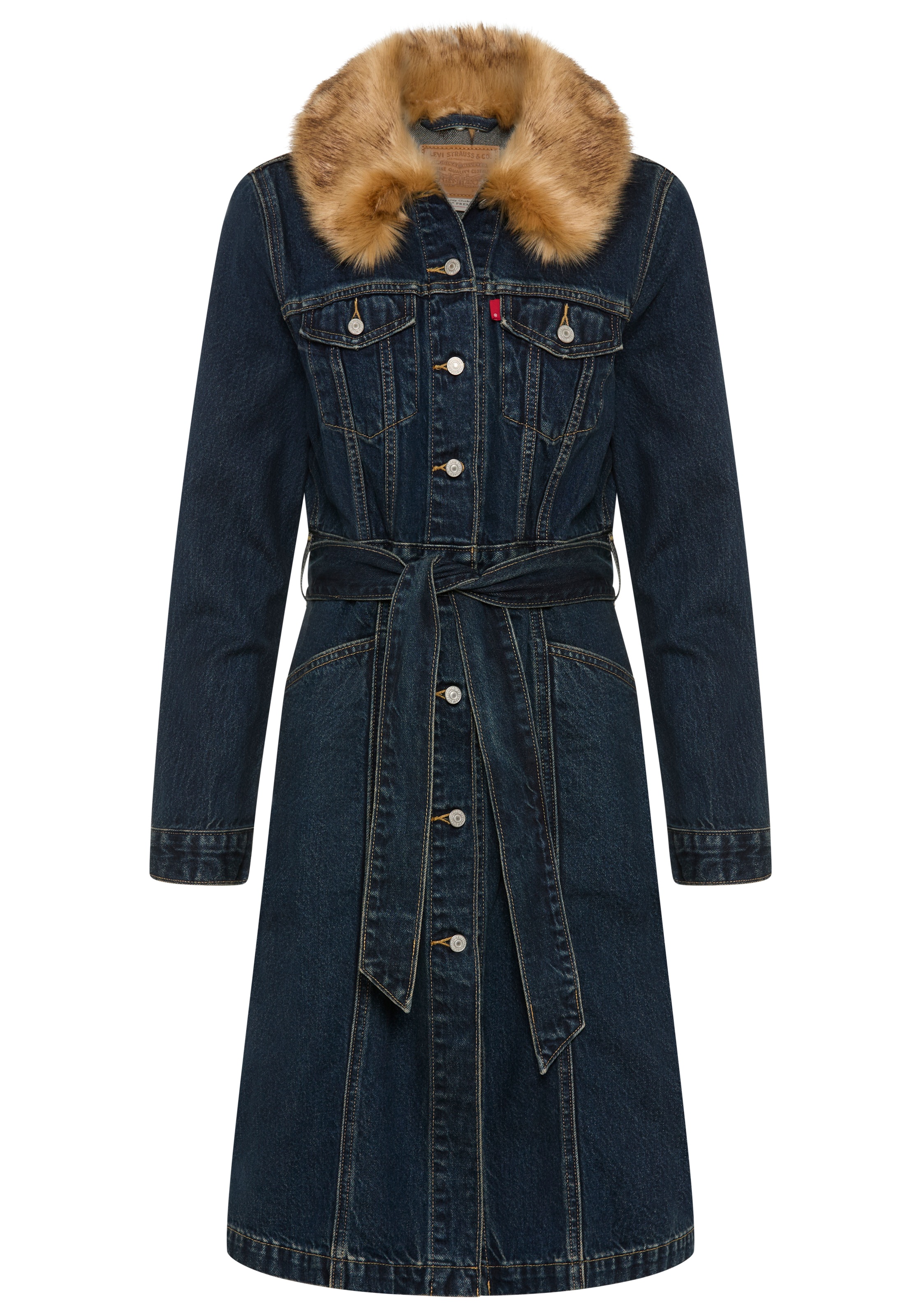 Levis Langmantel "MOB WIFE TRUCKER", Kragenbesatz abnehmbar günstig online kaufen