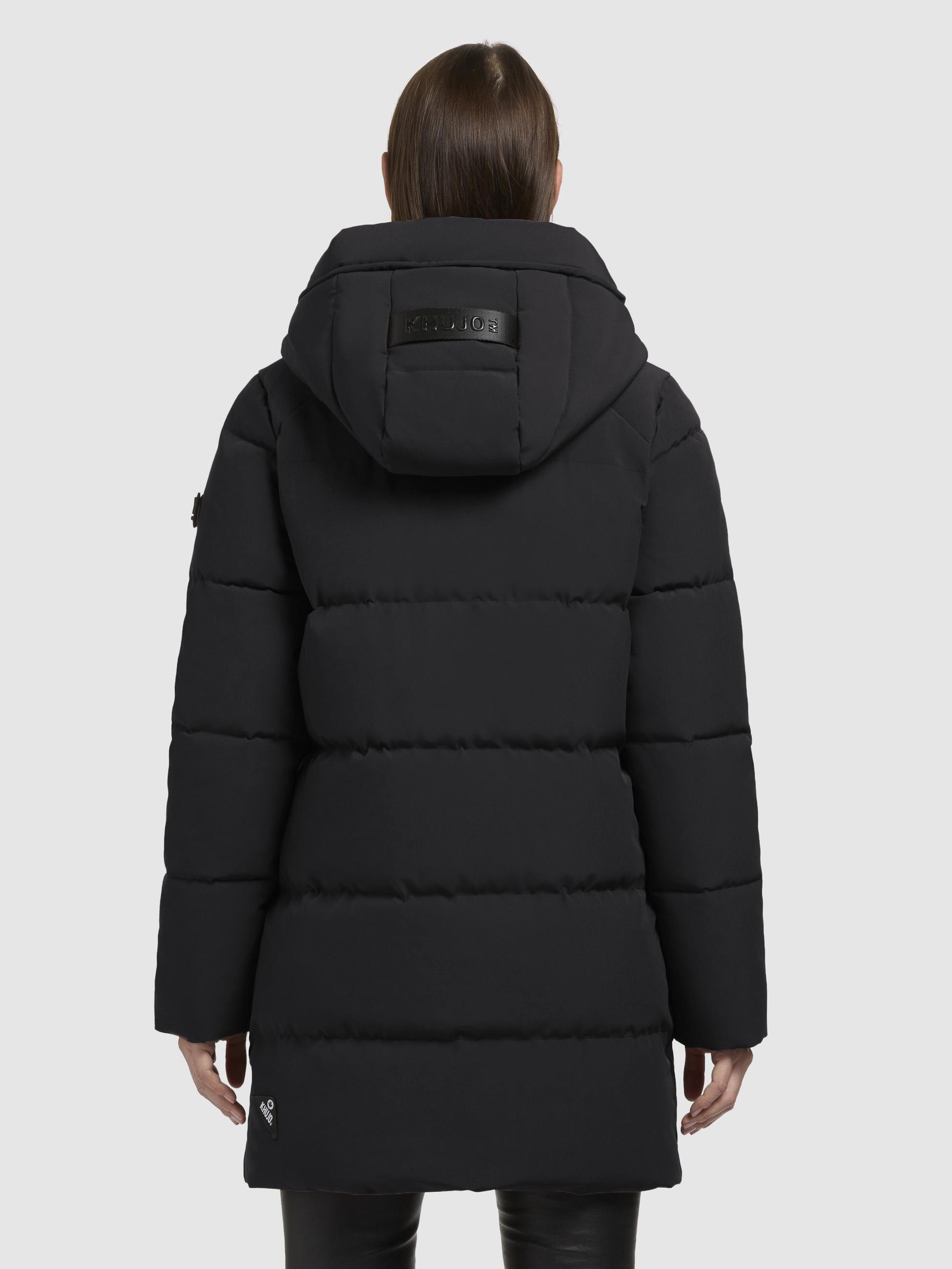 khujo Steppjacke »Lola-YM«, mit Kapuze, warme Winterjacke mit großzügiger Kapuze