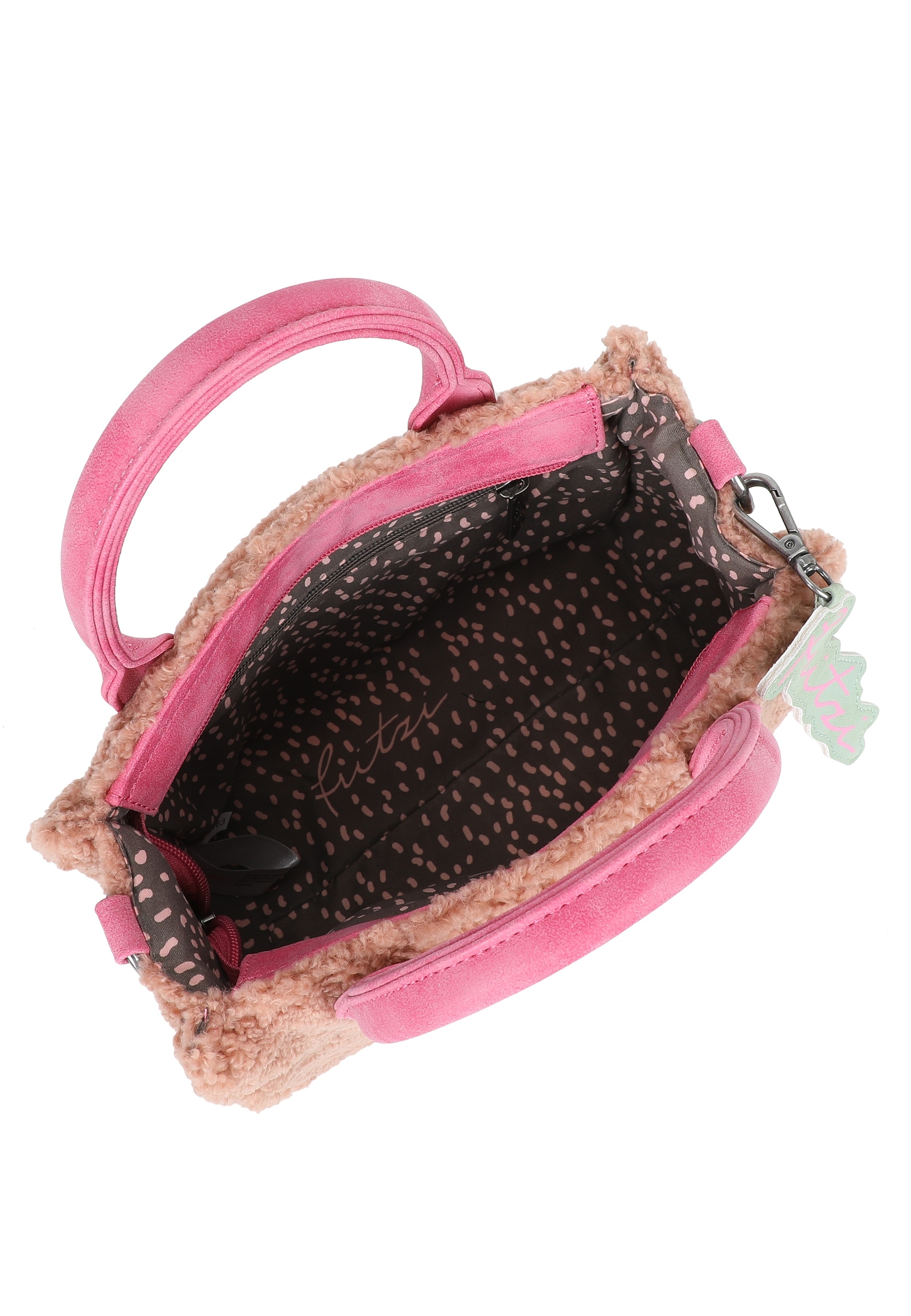 Fritzi aus Preußen Schultertasche »Fritzi Square Limited Teddy«, mit kuschelig-weicher Oberfläche