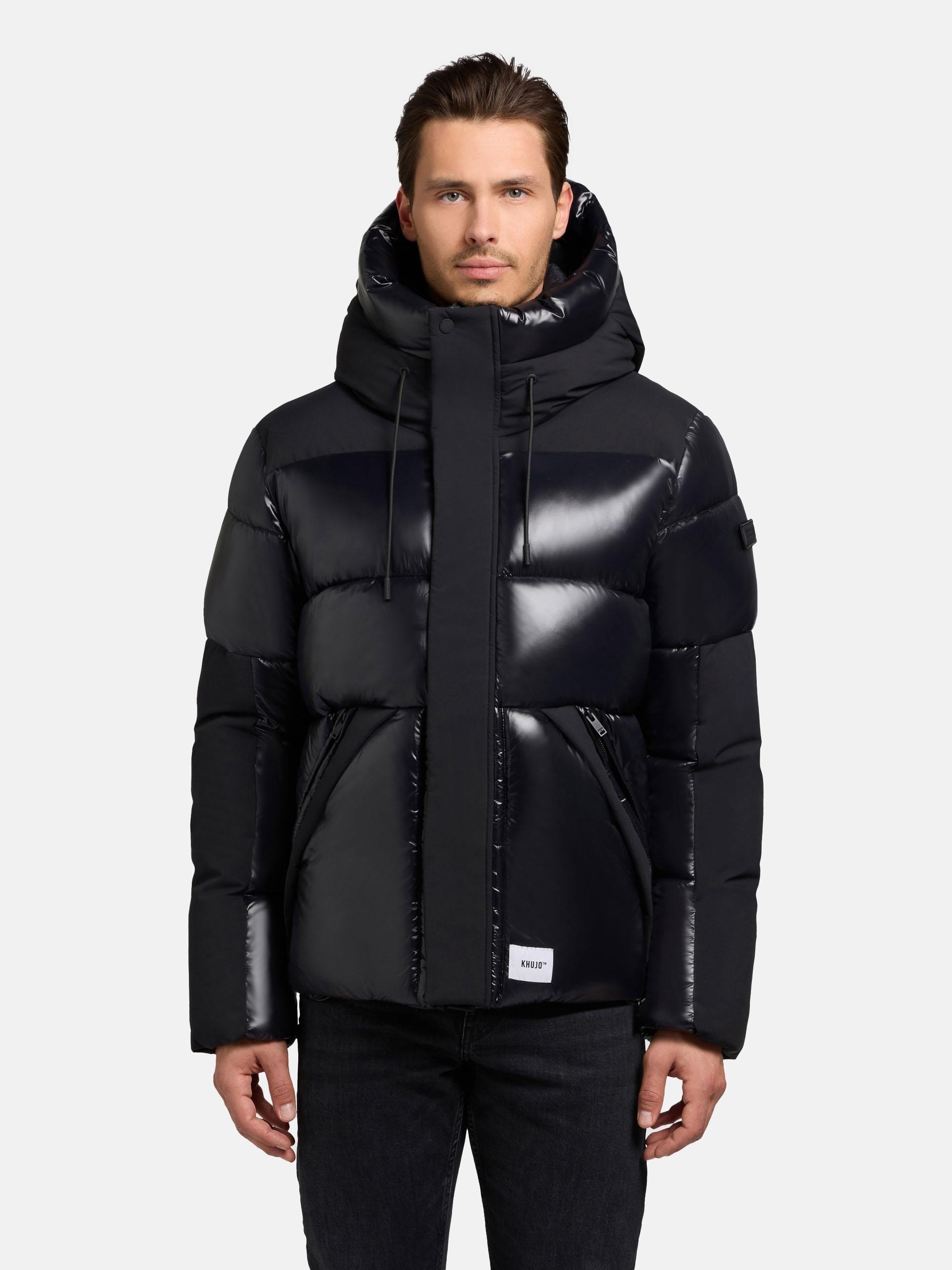 khujo Steppjacke "Alst" mit Kapuze Schimmernde Herren Jacke mit innenliegen günstig online kaufen
