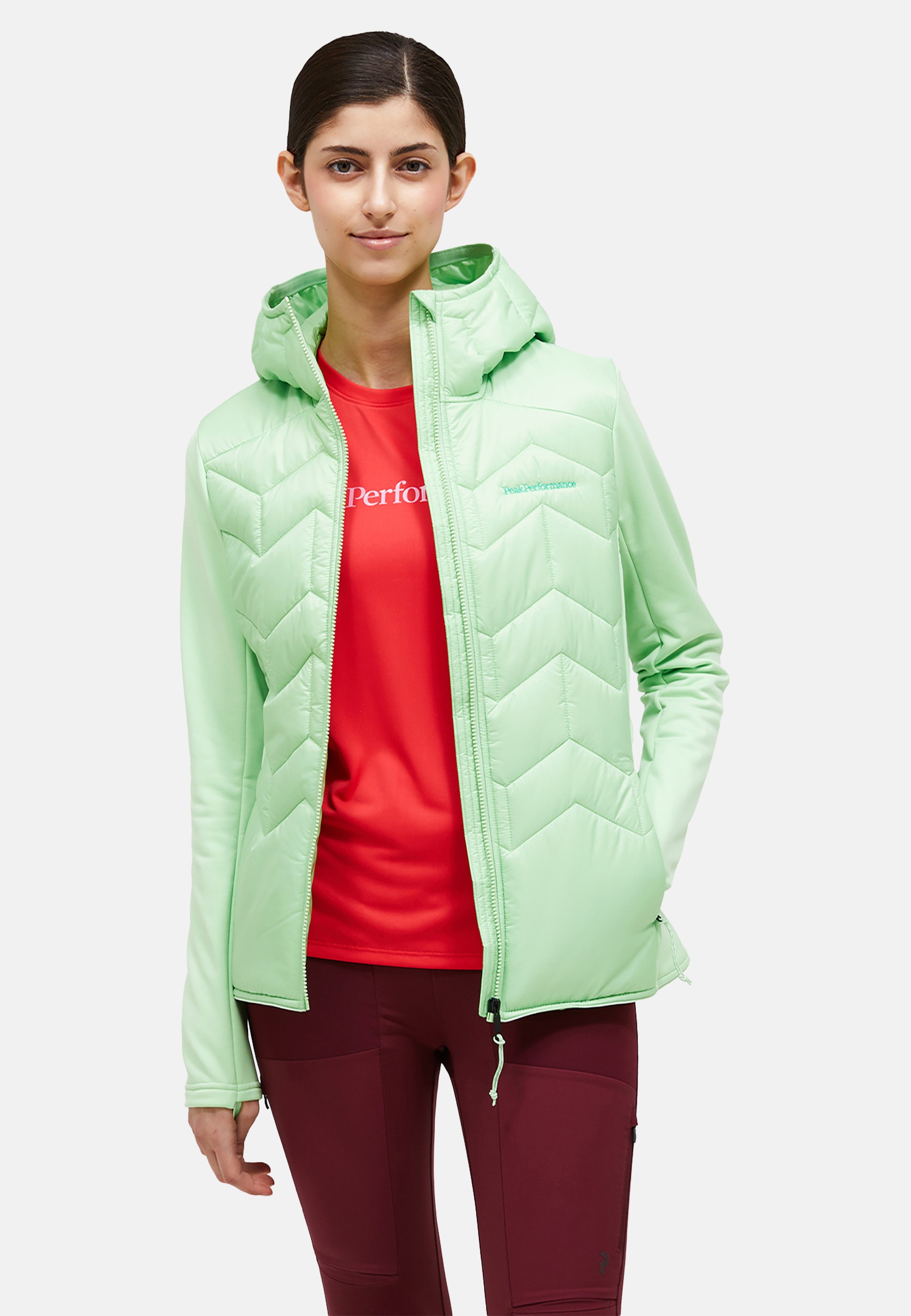 Peak Performance Funktionsjacke »W Elevate Liner Hybrid Hood« mit sportivem Design