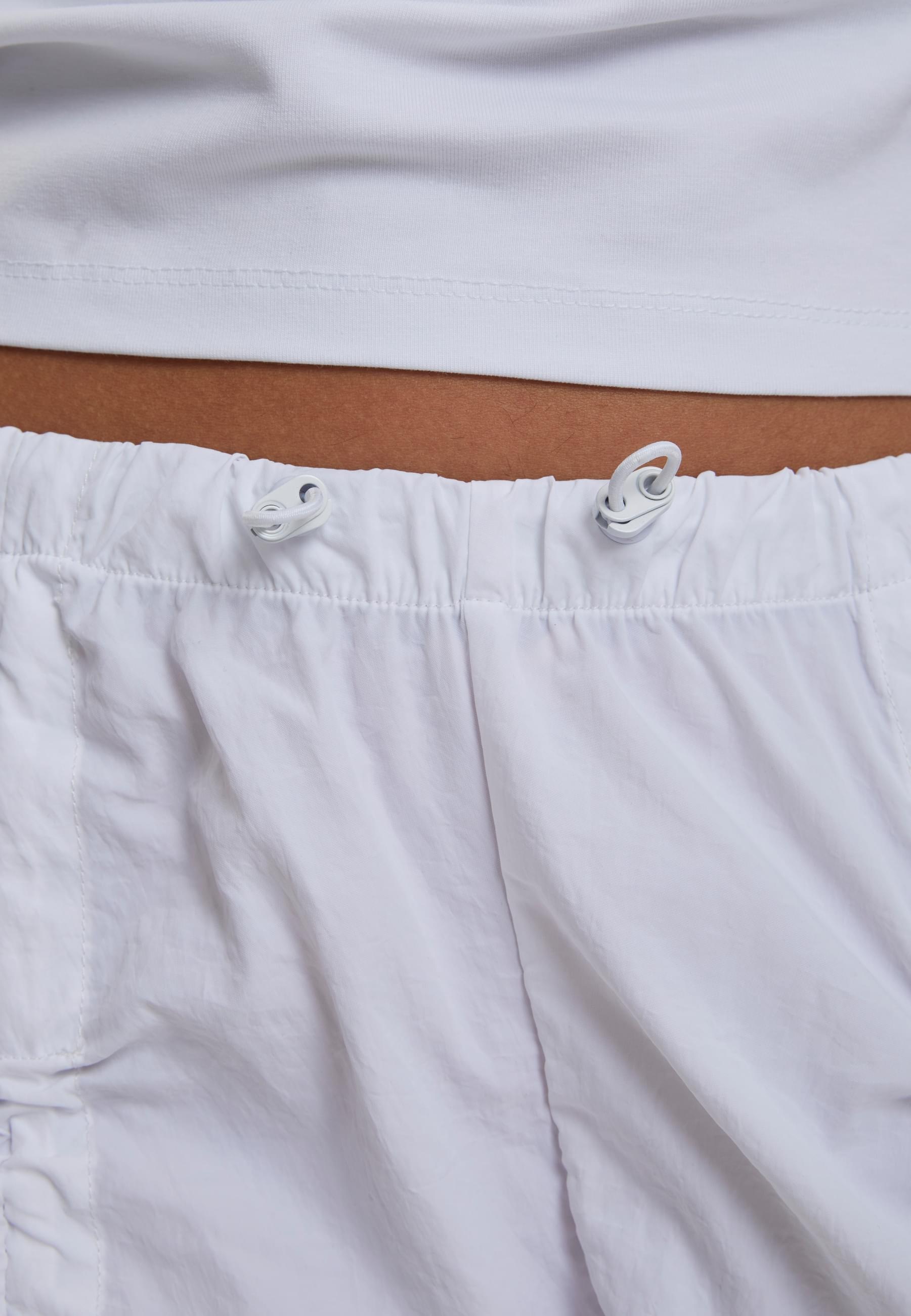 Karl Kani Stoffhose »Karl Kani Damen Small Signature Gathering Parachute Pants«, (1 tlg.)