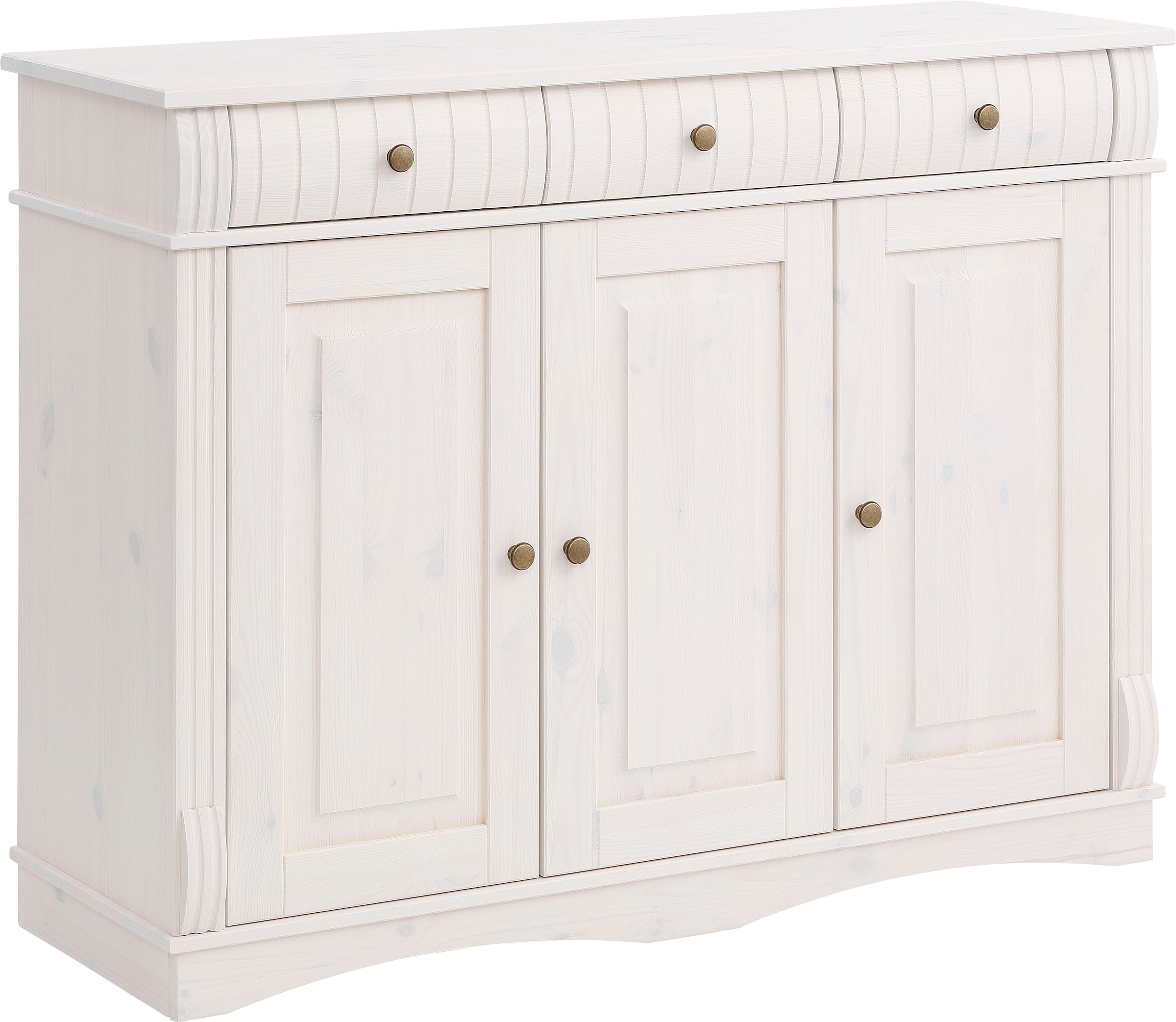 Home affaire Sideboard "Teresa", (Maße (B/T/H): 118/40/90 cm), Kommode, 3-t günstig online kaufen
