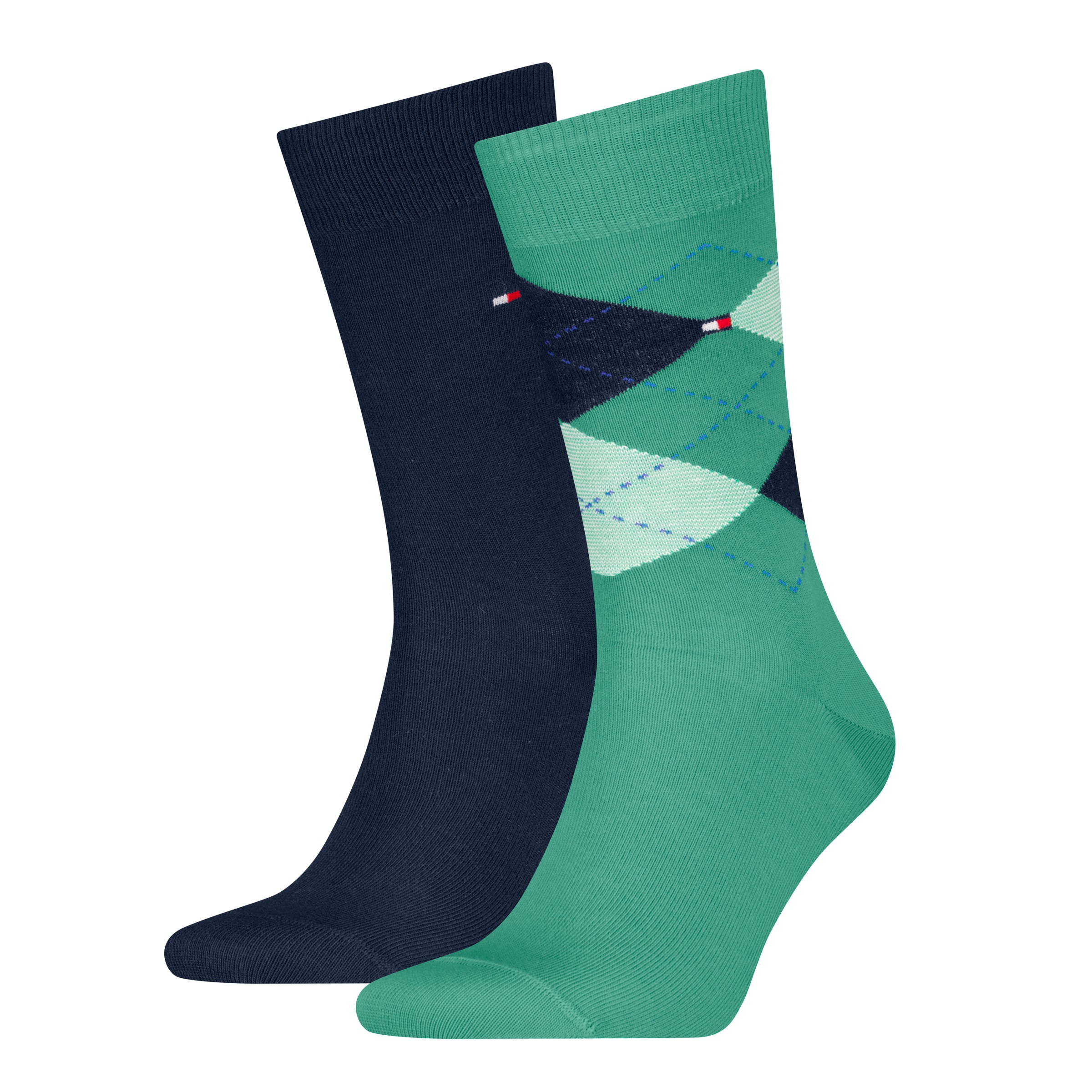 Tommy Hilfiger Socken "TH MEN SOCK CHECK 2P", (2 Paar), mit klassischem Argyle-Design