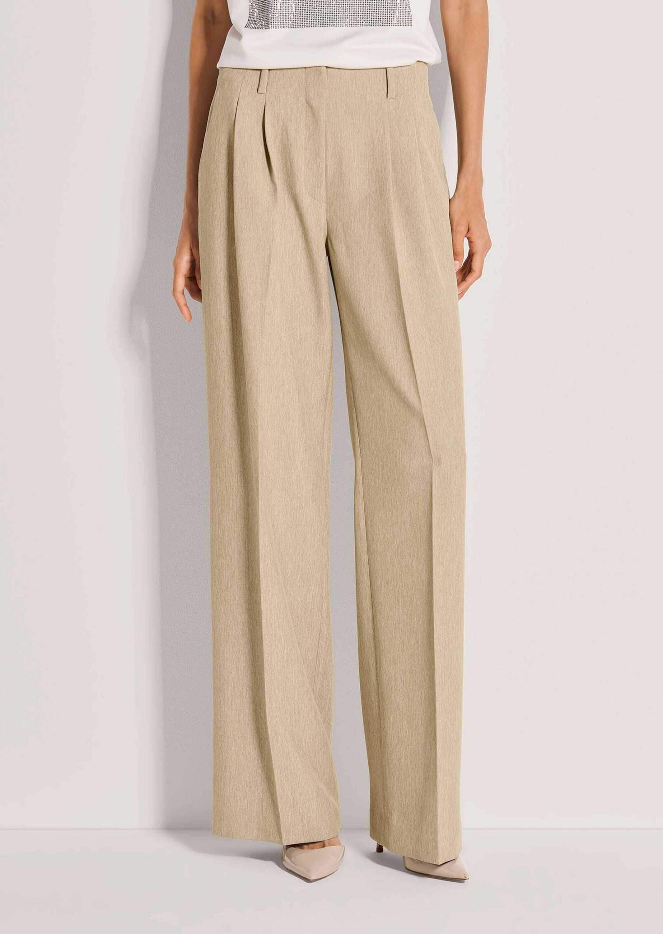 MADELEINE Stoffhose »Bundfaltenhose Sommerhose mit Bügelfalten«