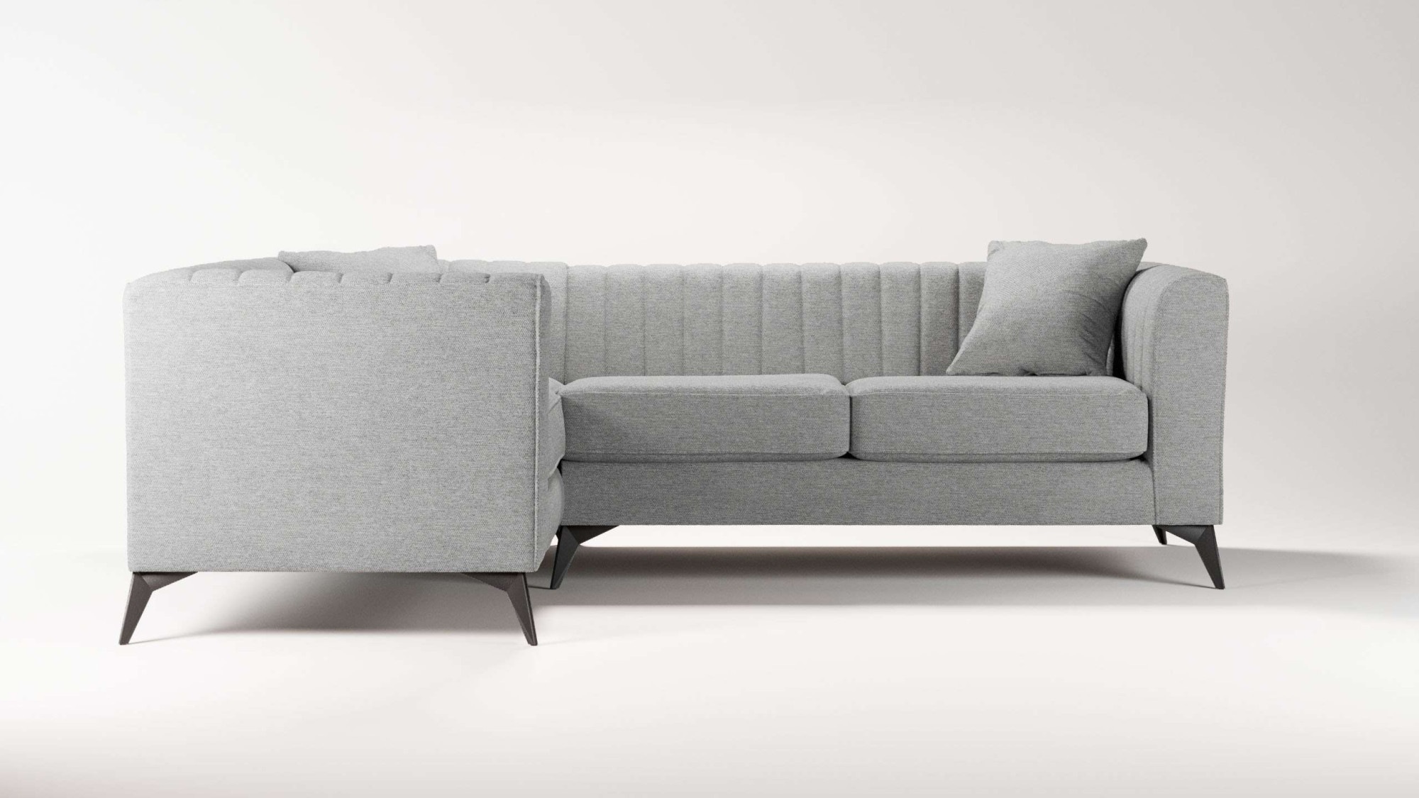 Places of Style Ecksofa "MATTHEW L-Form ideal für kleine Räume, Maße B/T/H: günstig online kaufen