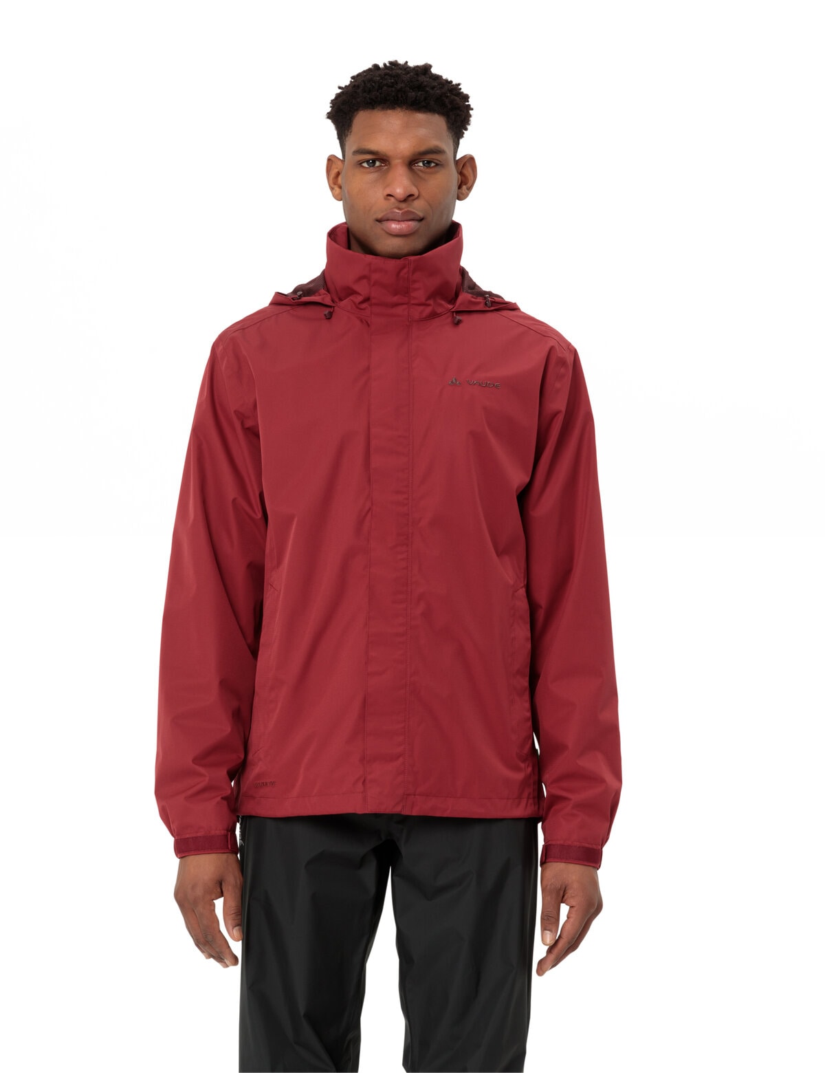 VAUDE Regenjacke "Mens Escape Light Jacket" mit Kapuze mit zwei Reißverschlusstaschen, atmungsaktiv, schnell trocknend