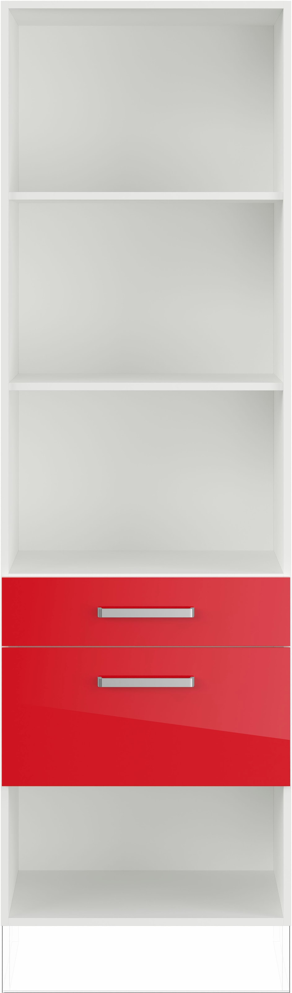 IMPULS KÜCHEN Seitenschrank »"Turin", Breite/Höhe: 60/190,7 cm, mit Soft-Close«, vormontiert, mit Schubkasten, mit Auszug, mit verstellbaren Fachböden