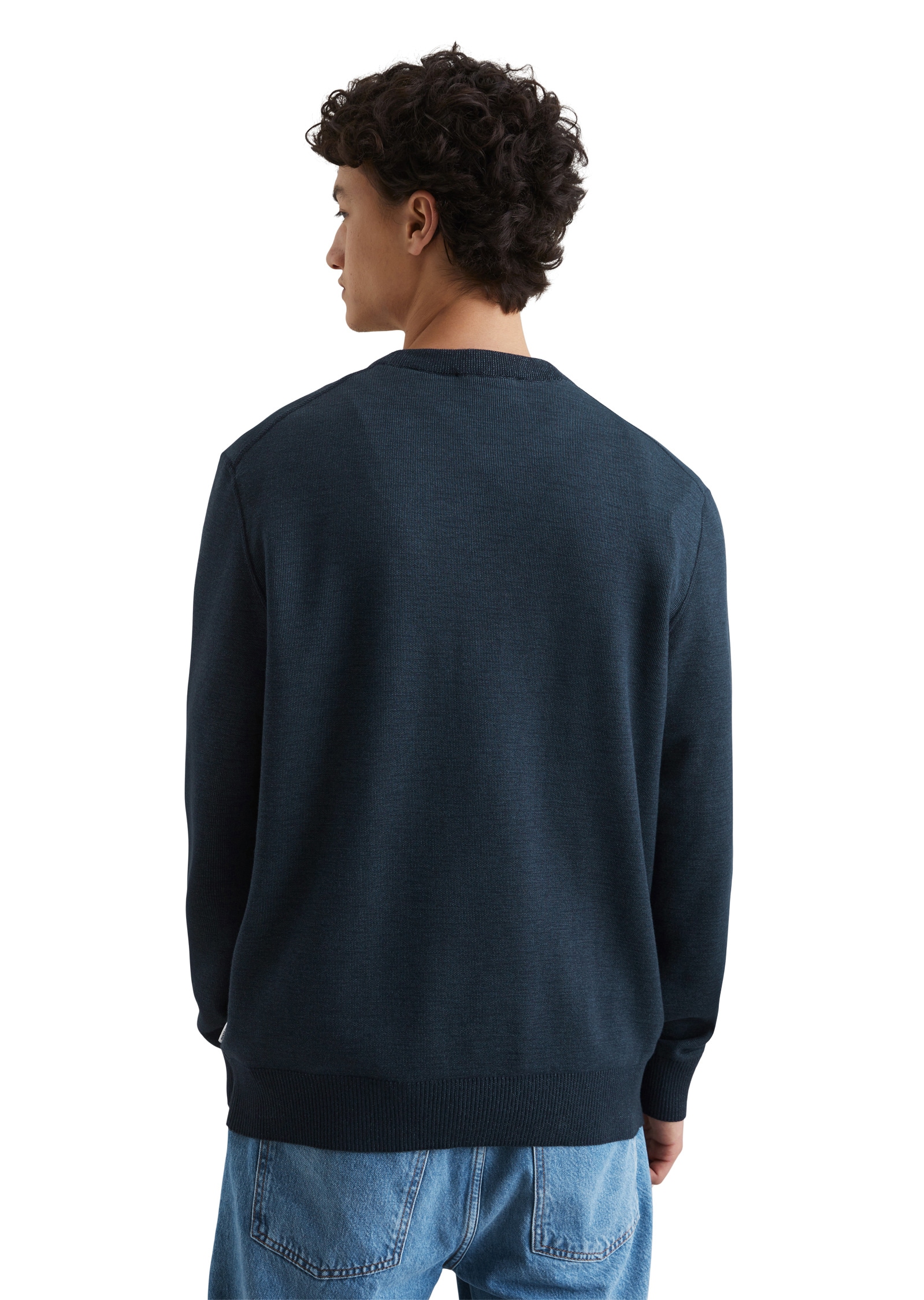 Marc O'Polo DENIM Rundhalspullover »in Double-Face-Qualität«