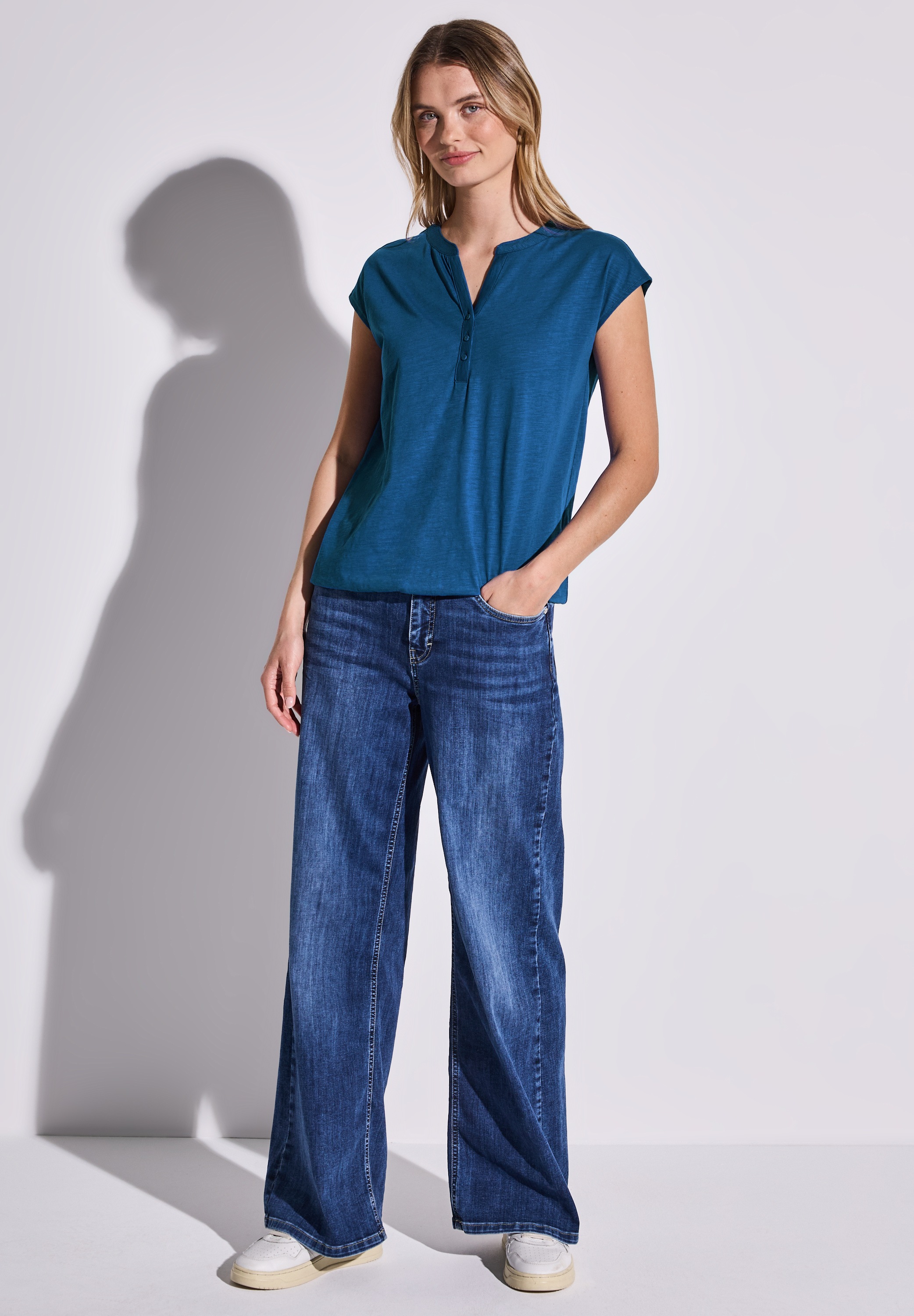 STREET ONE T-Shirt, aus reiner Baumwolle