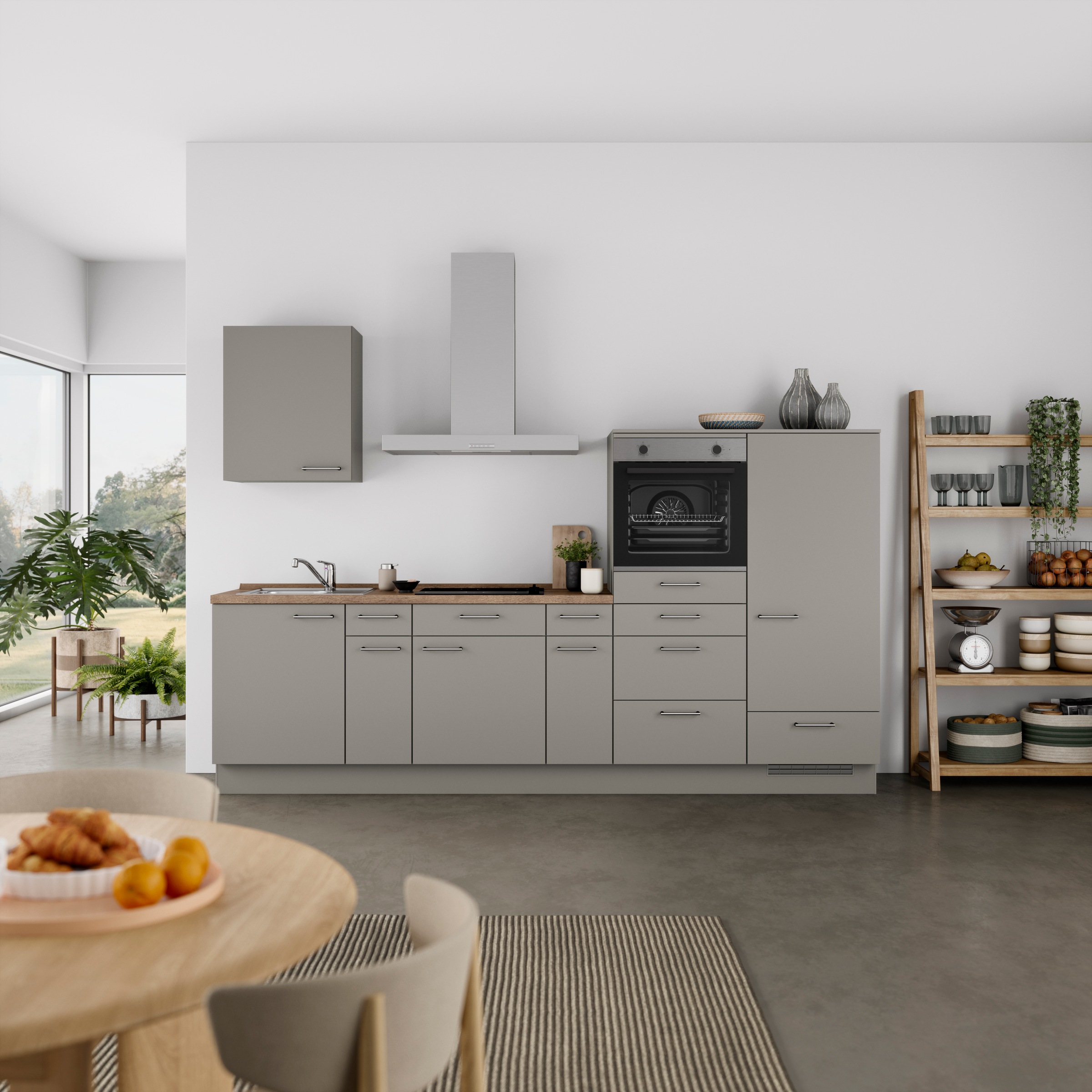 nobilia Küchenzeile ""Laser I", Ausrichtung wählbar, Breite 300 cm" vormont günstig online kaufen