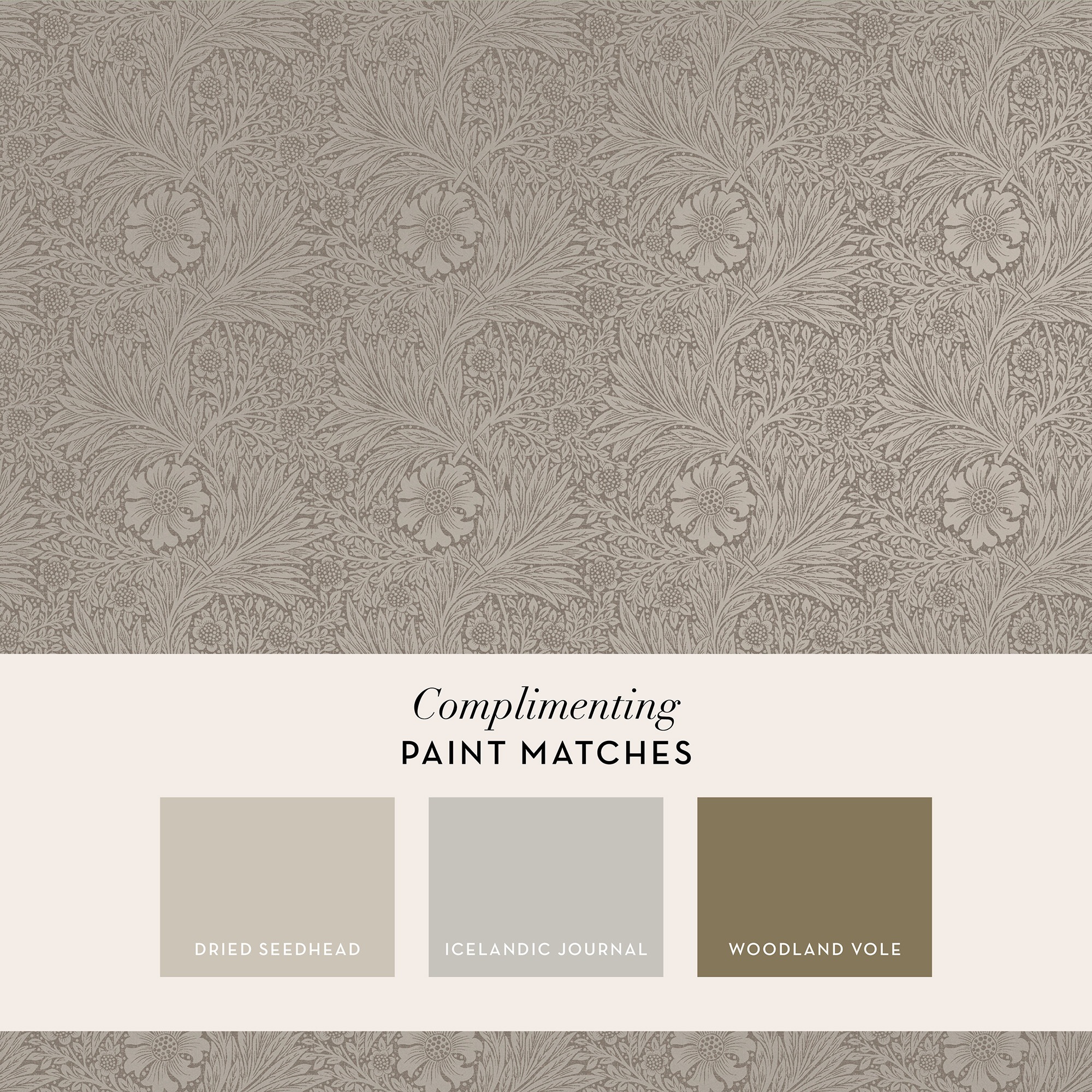 WILLIAM MORRIS AT HOME Vliestapete »Marigold Fibrous«, Retro, Design Tapeten