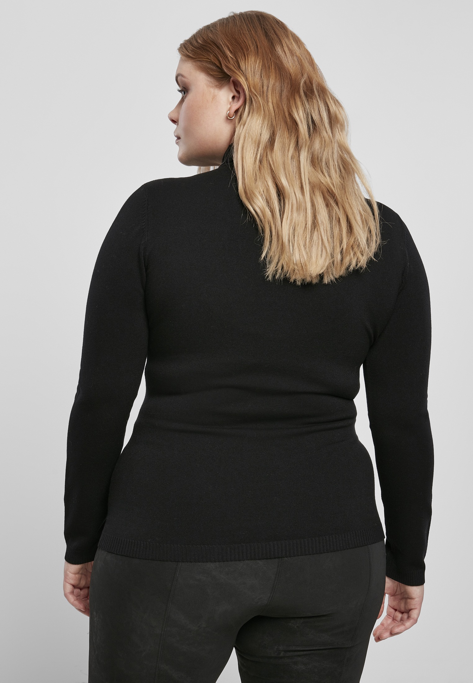 URBAN CLASSICS Sweater »Frauen Ladies Basic Turtleneck Sweater« (1 tlg.) IN8880
