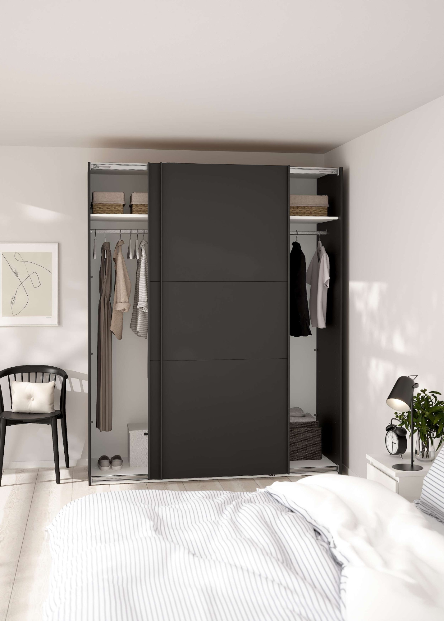 Home affaire Schiebetürenschrank Viel Stauraum, mit Safe-Slide-Funktion, Made in Denmark