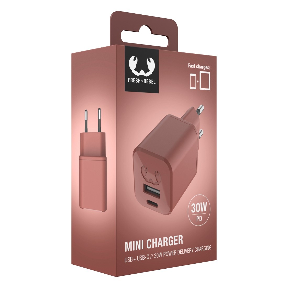 Fresh´n Rebel USB-Ladegerät »Mini-Charger USB-C und USB-A, PD 30W«