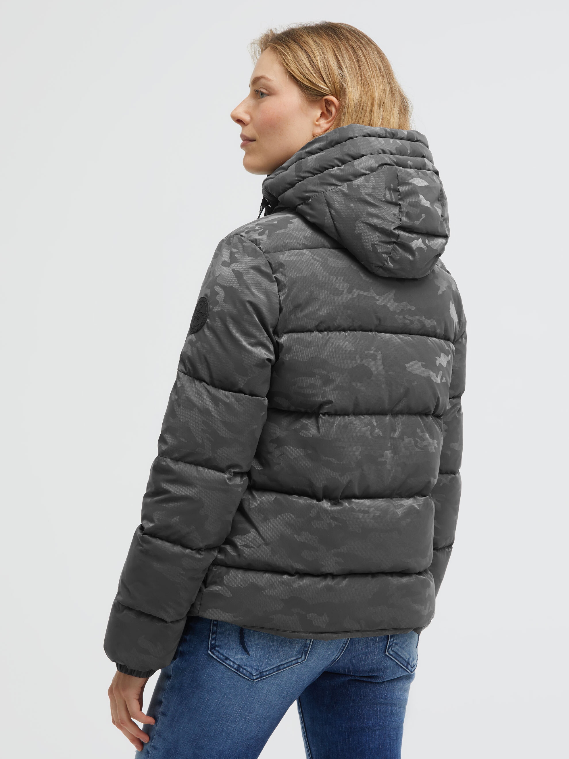 SOCCX Winterjacke mit Kapuze mit Reißverschluss an den Einschubtaschen