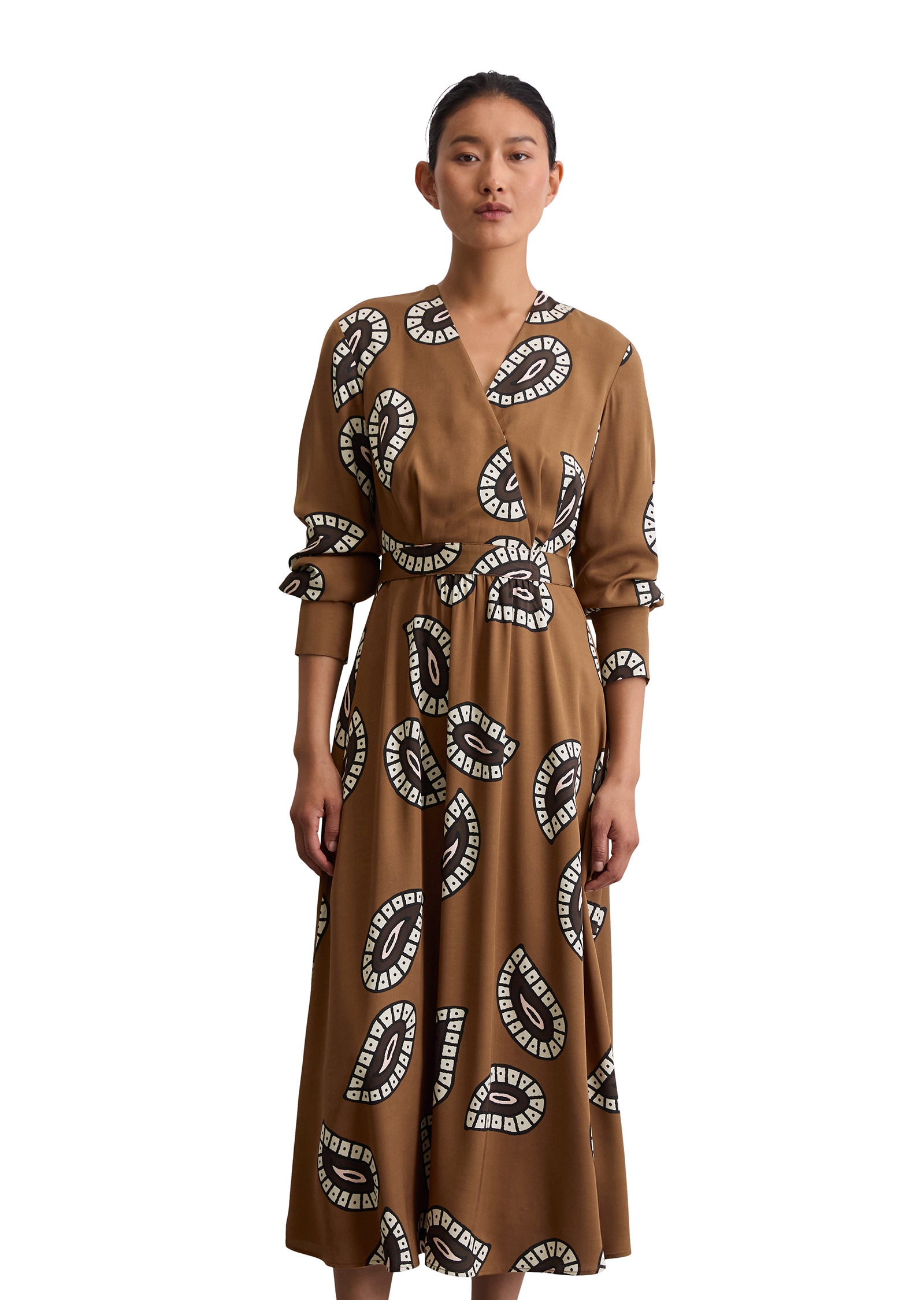 Marc OPolo Midikleid "aus Viskose Twill" günstig online kaufen