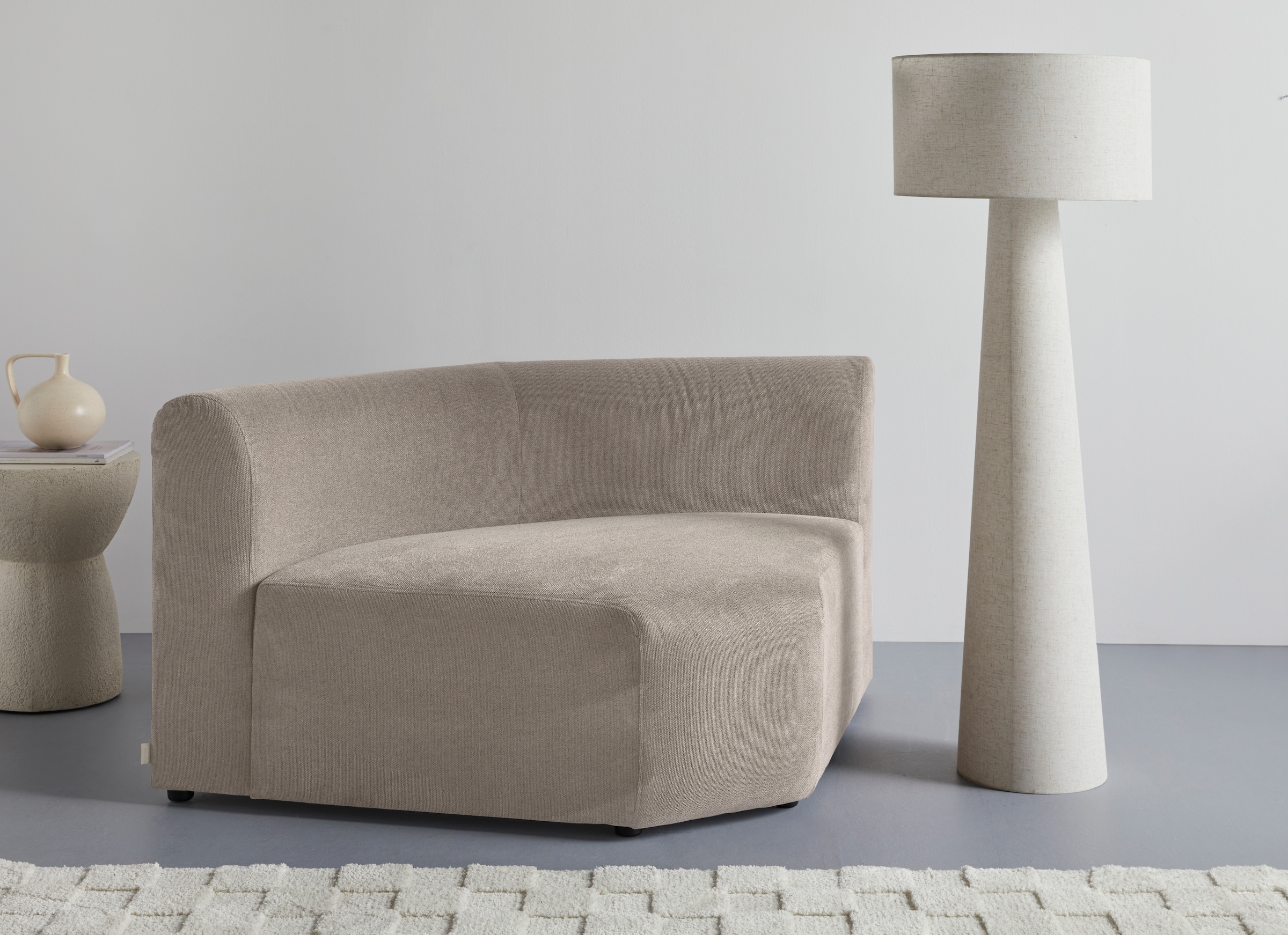LeGer Home by Lena Gercke Sofa-Eckelement "LYZA mit gerundeter Rückenlehne, günstig online kaufen