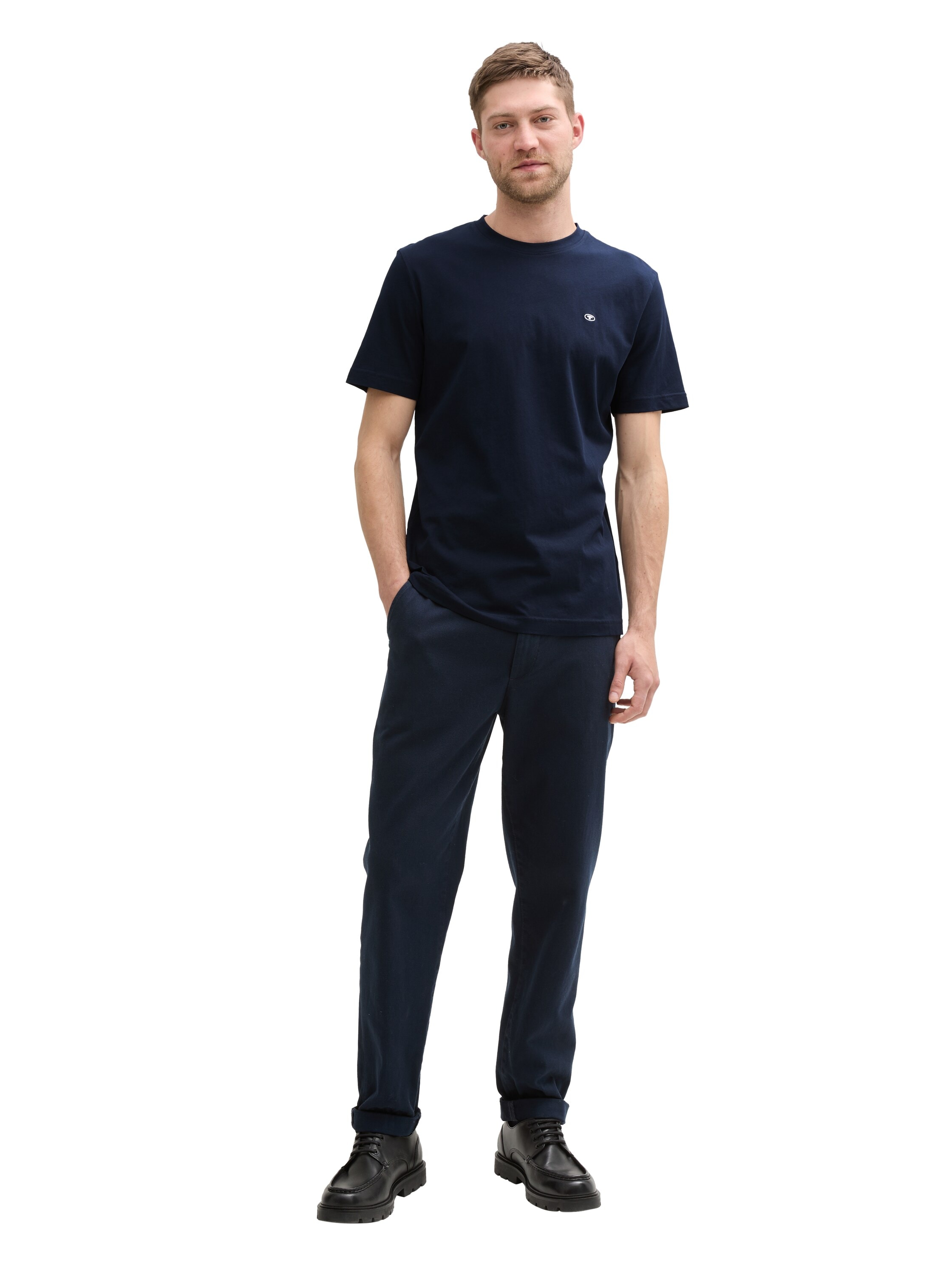 TOM TAILOR T-Shirt, (Packung, 3 tlg.), 3er Pack mit Logo-Stickerei