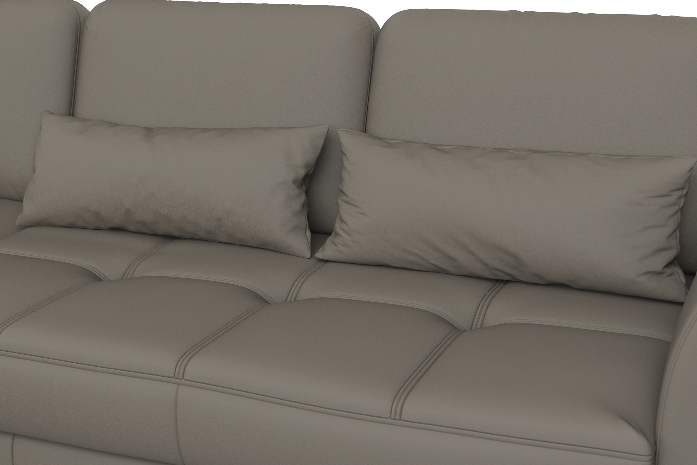 sit&more Ecksofa »Bendigo L-Form«, inklusive Sitztiefenverstellung, Bodenfreiheit 15 cm, 2 Fußfarben
