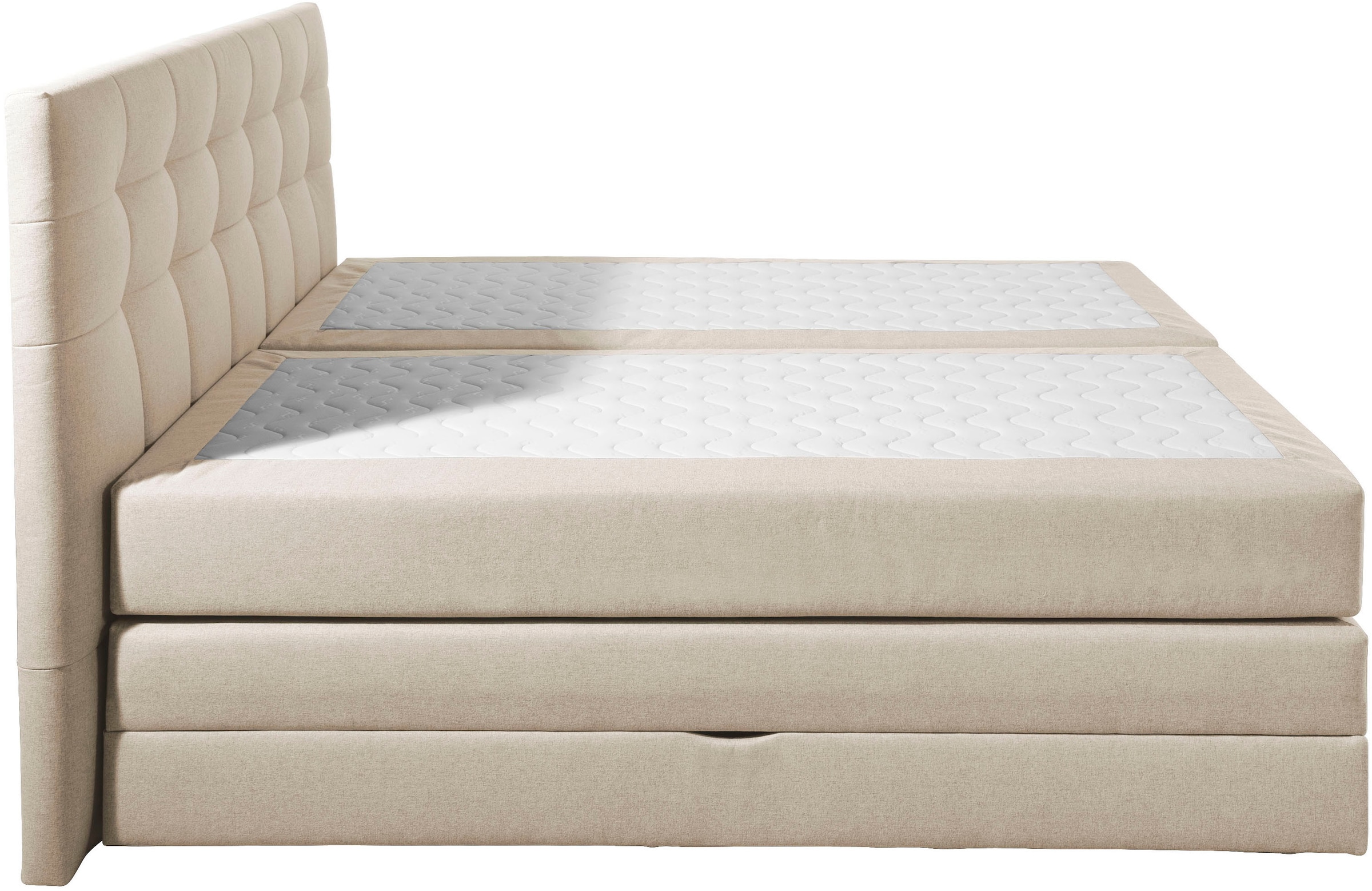 Places of Style Boxspringbett »Ethan«, inkl. Topper und geräumigen Bettkasten erhältlich in H2, H3 und H4