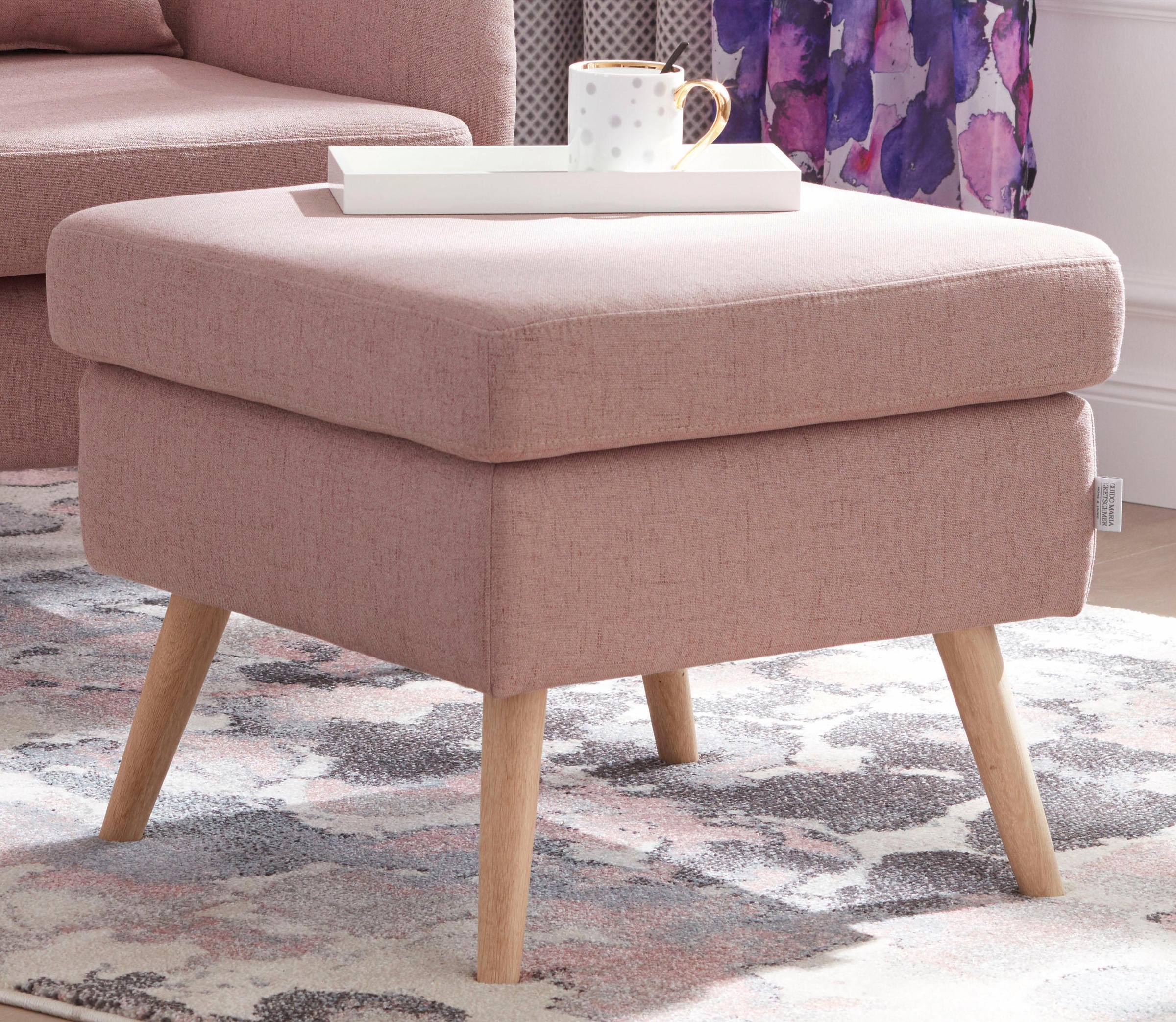 Home affaire Hocker "Salla" Bezug auch in Luxus-Microfaser in Teddyfellopti günstig online kaufen