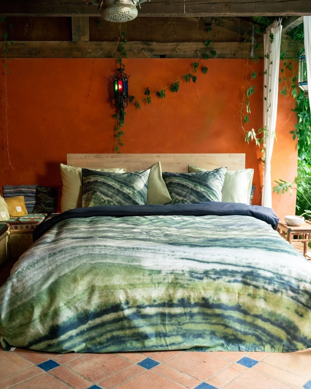 kayori Bettwäsche "Hinoki" 2 Stk. 100% reiner Bio-Baumwoll-Satin günstig online kaufen