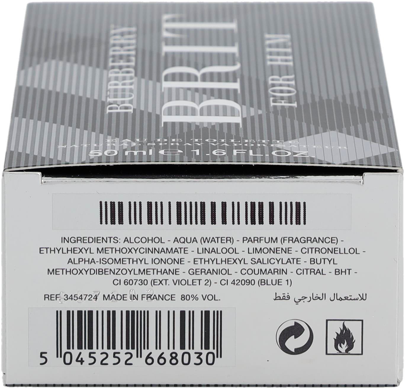 BURBERRY Eau de Toilette »Brit For Him«, mit würzigem Aroma
