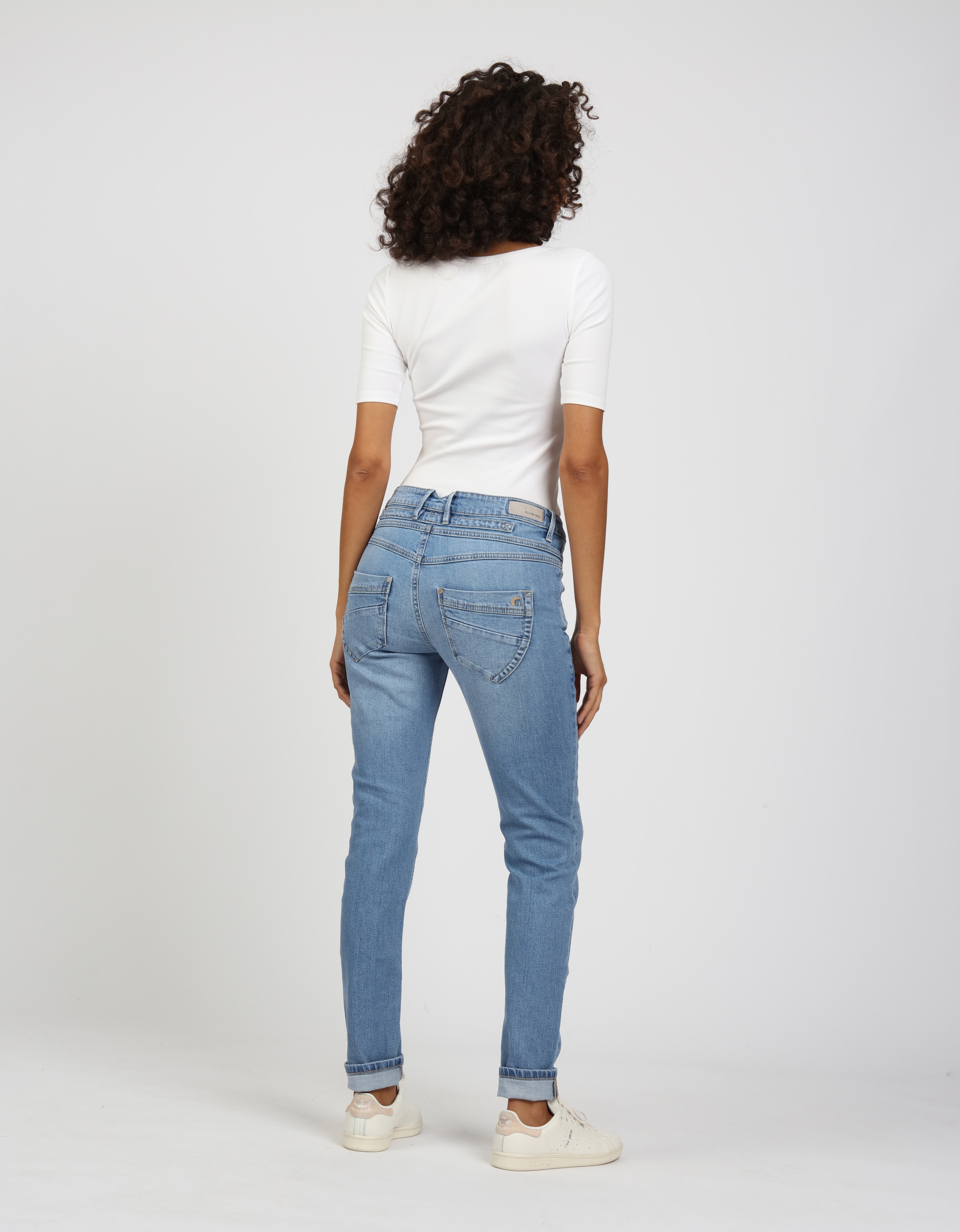 GANG Skinny-fit-Jeans »94MEDINA«, mit stylischer halb offener Knopfleiste